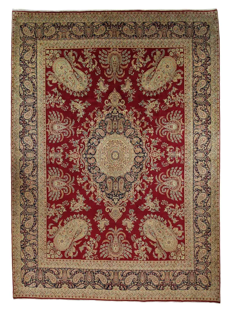 Kerman Perserteppich 406 x 297 cm – 300.000 Knoten/m² – Handgeknüpft