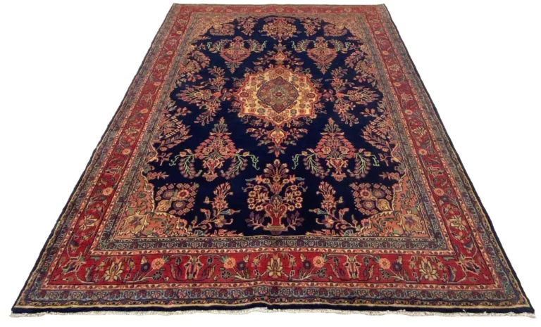 Hamadan Teppich 306 x 206 cm - Knotendichte 120.000 - Handgeknüpft - Perserteppich