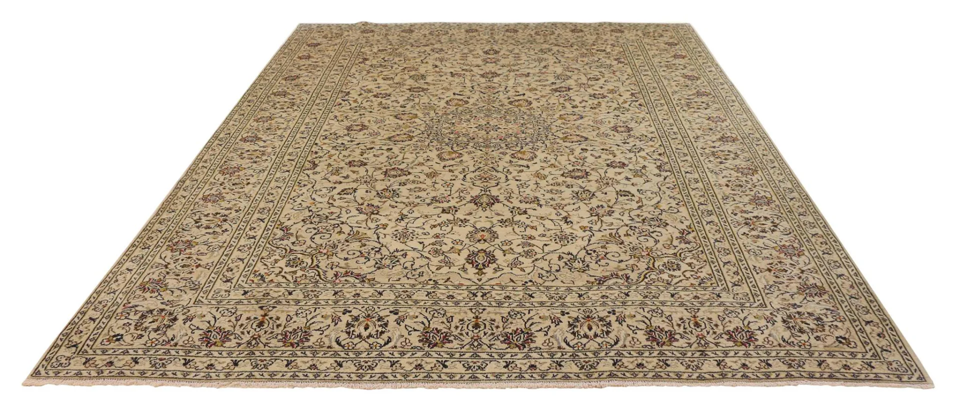 Keshan Perserteppich 344 x 248 cm 180.000 Knoten/m² strapazierfähig und hochwertig – handgeknüpft