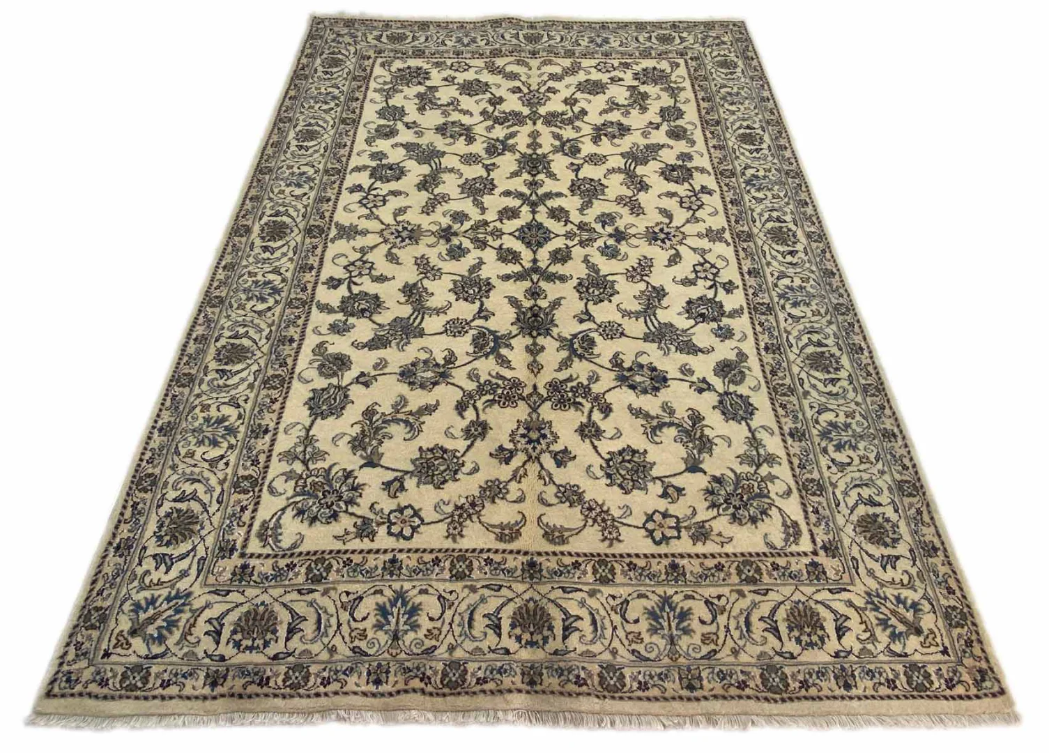 Nain Teppich 292 x 198 cm 12-La 200.000 / m² klassisches florales Muster, handgeknüpft, Perserteppich