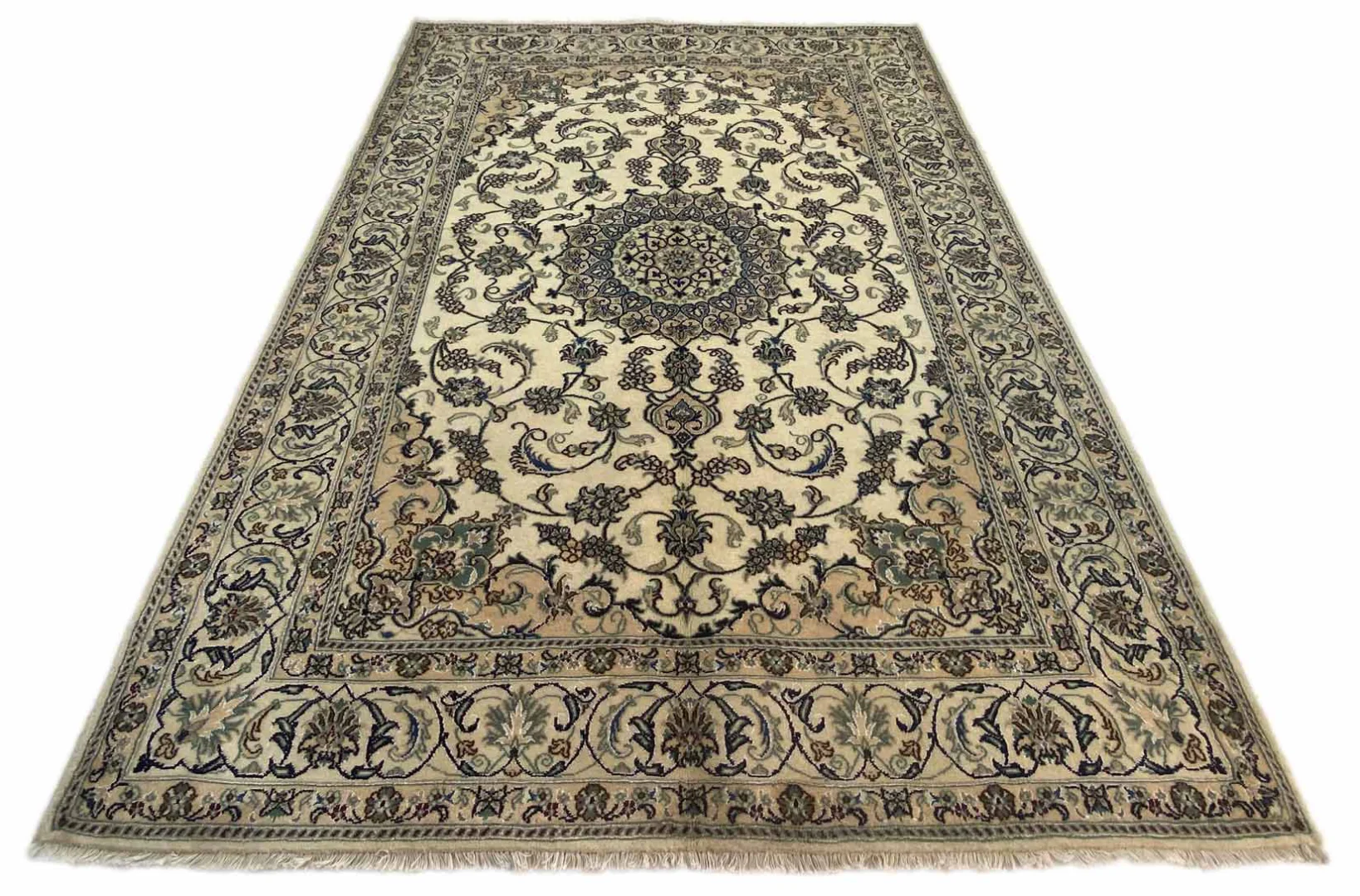Perserteppich Nain 302 x 203 cm - 12La 200.000 Knoten/m² - Handgeknüpft