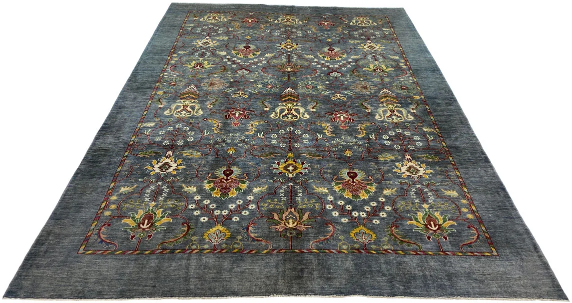 Ariana Ziegler Samarkand Teppich 305 x 210 cm – Handgeknüpft, glänzende Schurwolle, ca. 250.000 / m² – Perserteppich