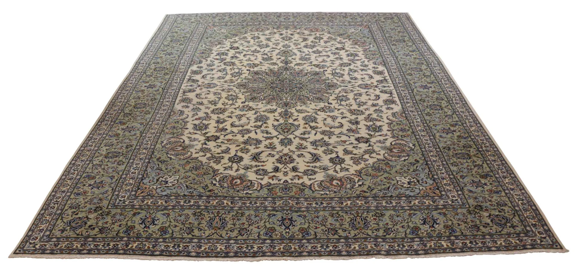 Keshan Perserteppich 400 x 290 cm – 180.000 Knoten/m², strapazierfähig, handgeknüpft