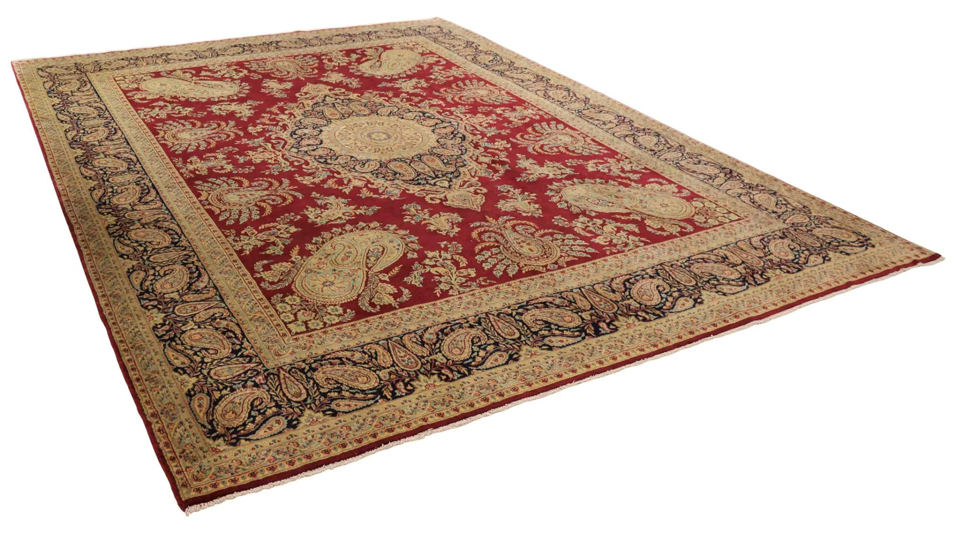 Kerman Perserteppich 406 x 297 cm – 300.000 Knoten/m² – Handgeknüpft