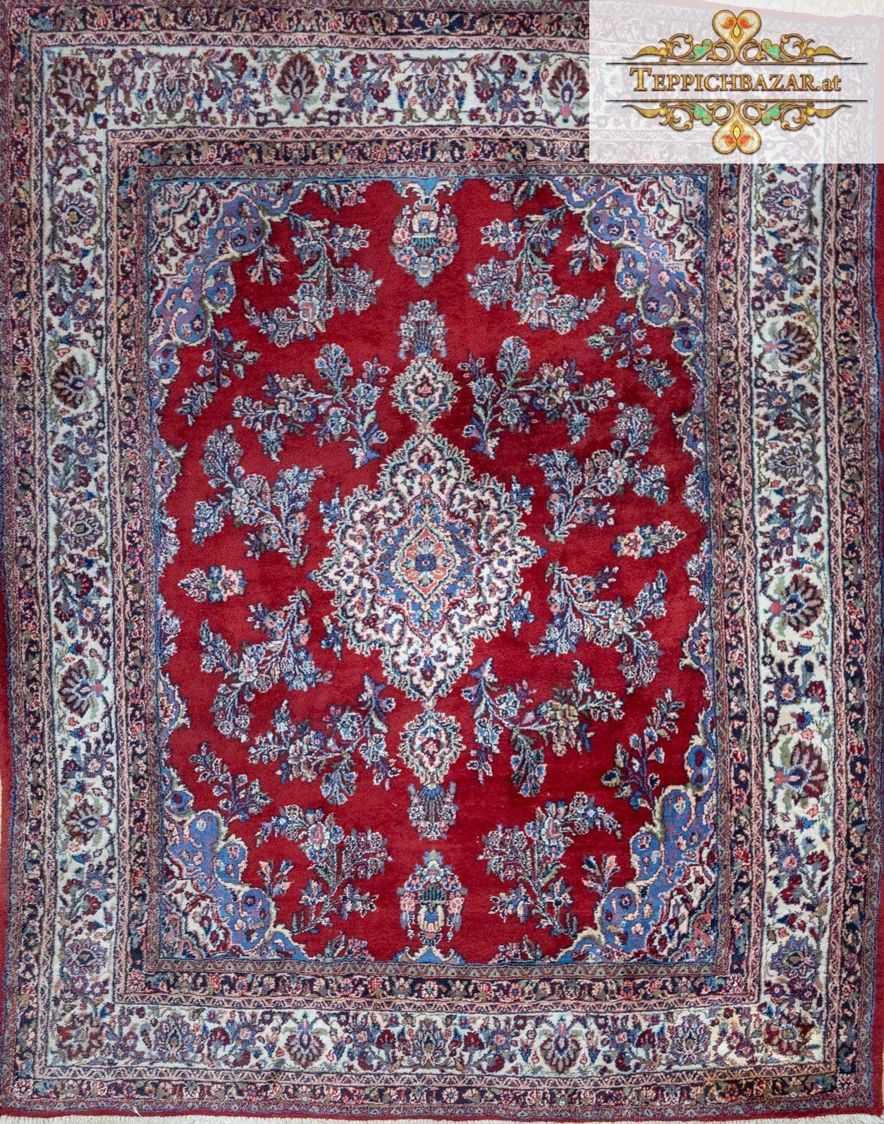 (Verkauft) W1(#382) 325x244cm Handgeknüpfter Perserteppich Sarough Farahan NATURFARBEN