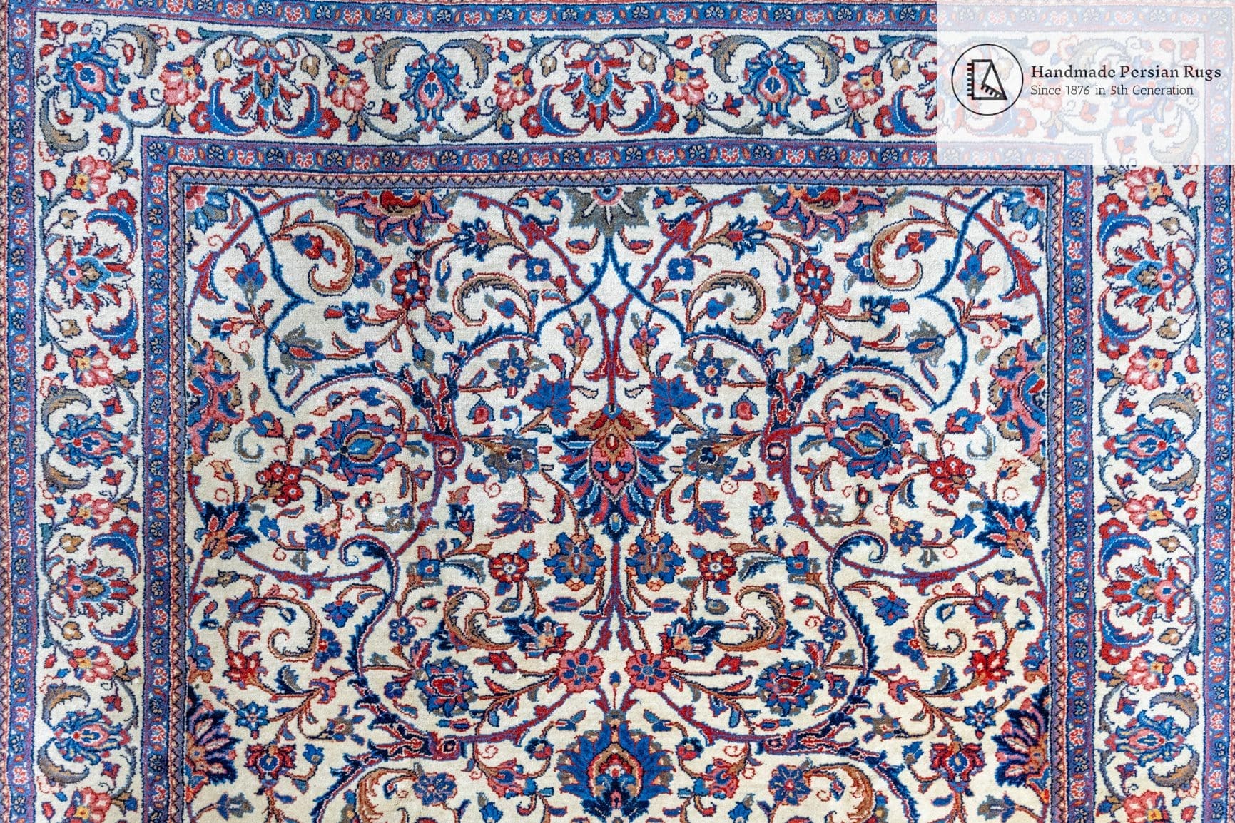 (Verkauft) W1(#386) RENOVIERT 319x227cm ECHTER Handgeknüpfter Perserteppich Sarough Farahan