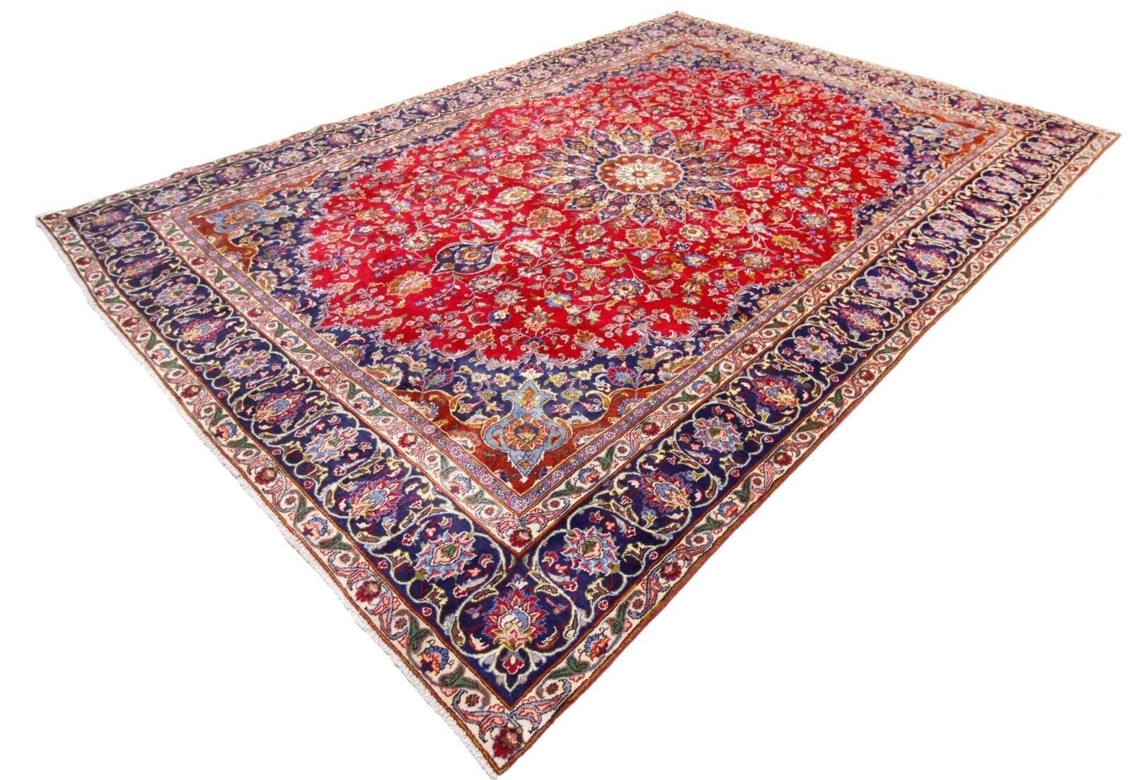 UNIKAT Original Handgeknüpfter Perserteppich Täbriz 391 x 275 cm - Sehr Top Zustand, Fein, Handgeknüpft, Perserteppich