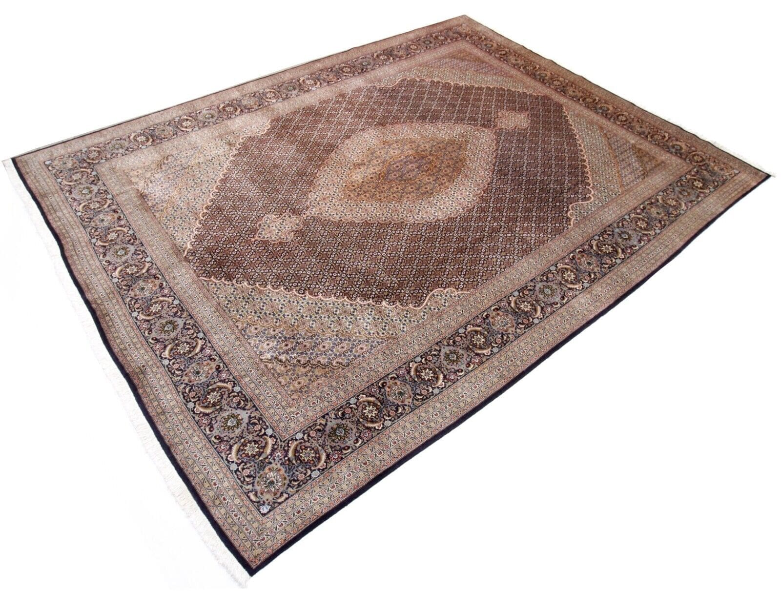 Handgeknüpfter Täbriz Mahi 50 Raj 500K/Qm Alt Orientteppich 400 x 302 cm - Perserteppich
