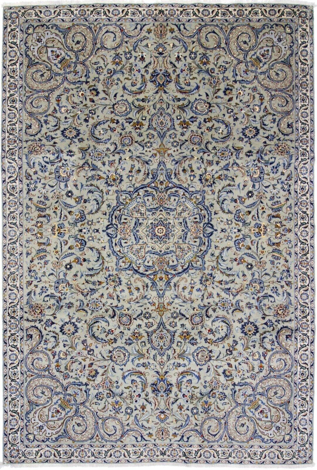 Original Handgeknüpfter Perserteppich Keshan 339 x 230 cm – Sehr Top Zustand, Fein, Handgeknüpft, Perserteppich