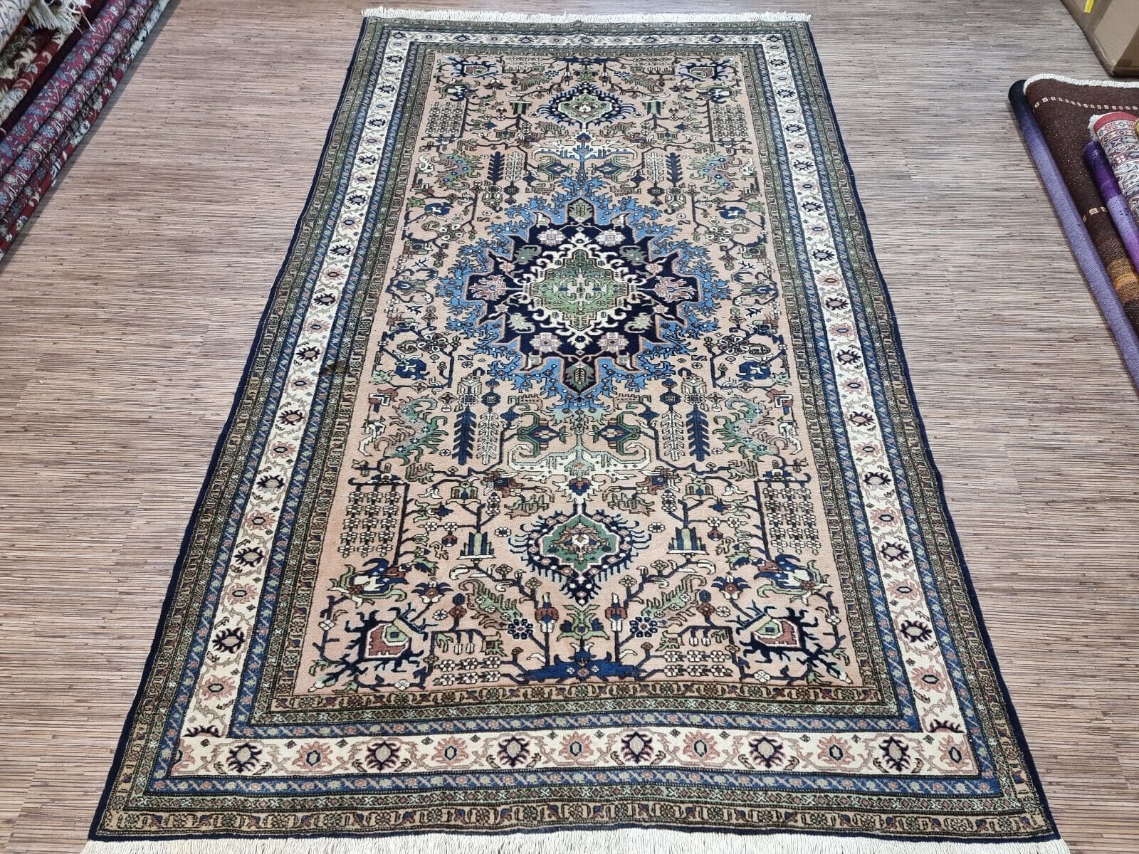 Wunderschöner Original Persischer Ardebil Teppich 275x171 cm² - Handgeknüpft, Hochwertig, Gebrauchter Zustand, Perserteppich
