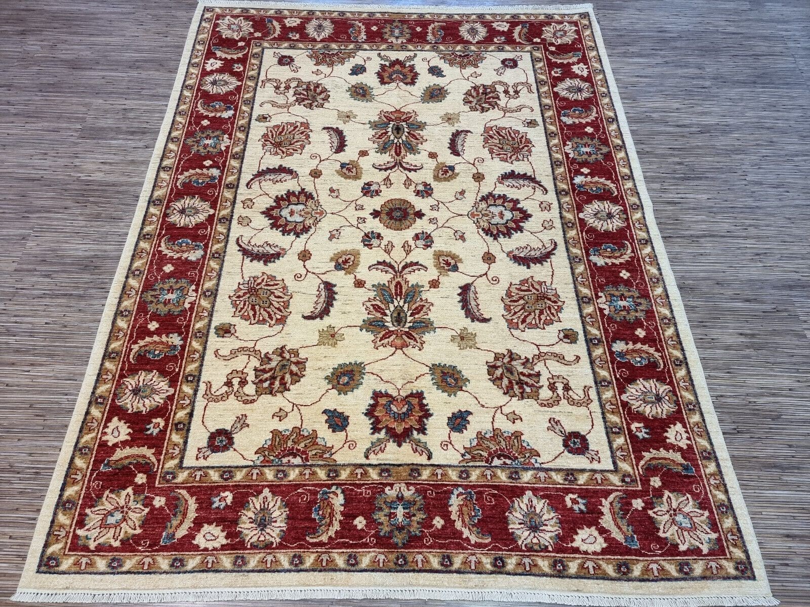 Wunderschöner Original Pakistanischer Ziegler Teppich 229x173 cm² - Brandneu, Handgeknüpft, Perserteppich