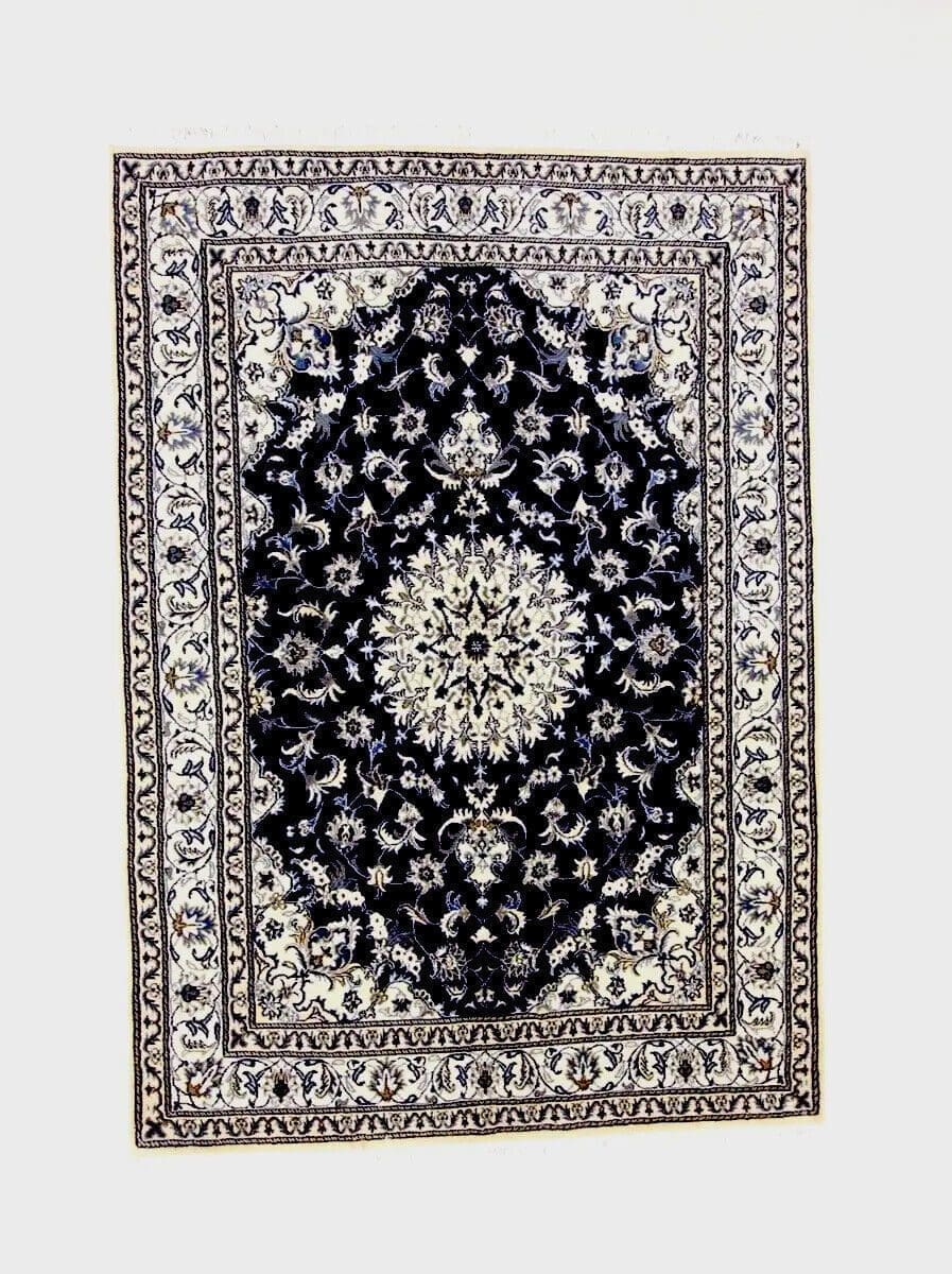 Wunderschöner Orientteppich super Nain 233 x 164 cm - Knotenzahl: ca. 300.000/m² - 90% Schurwolle & 10% Seide - Top Zustand, Neu - handgeknüpft, Perserteppich