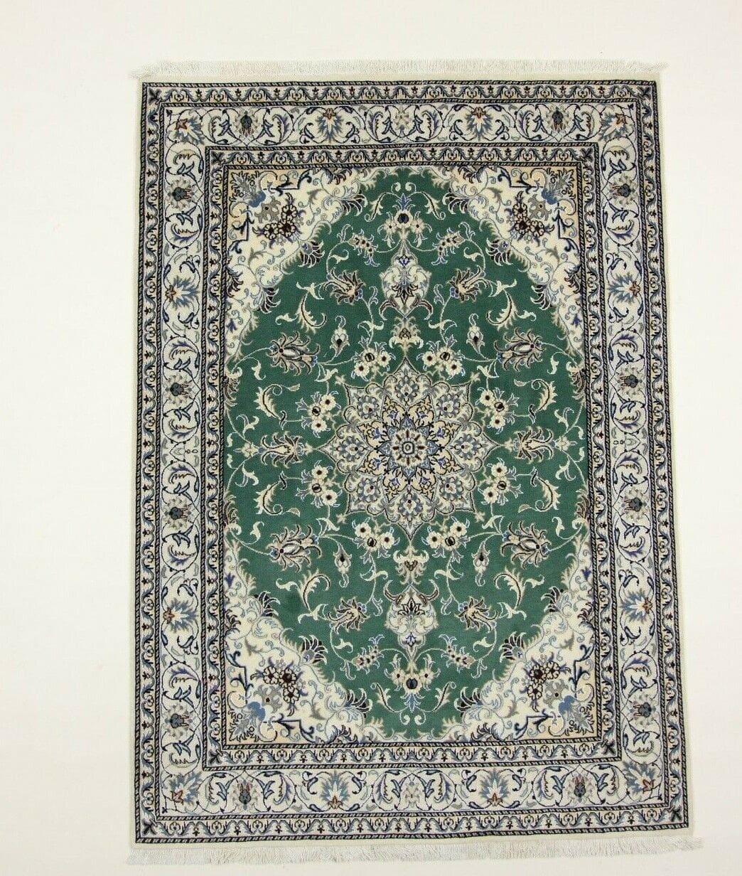 Wunderschöner Orientteppich Super Nain 237 x 168 CM – 300.000 Knoten/m² – 90% Schurwolle & 10% Seide – Neu – Handgeknüpft – Perserteppich