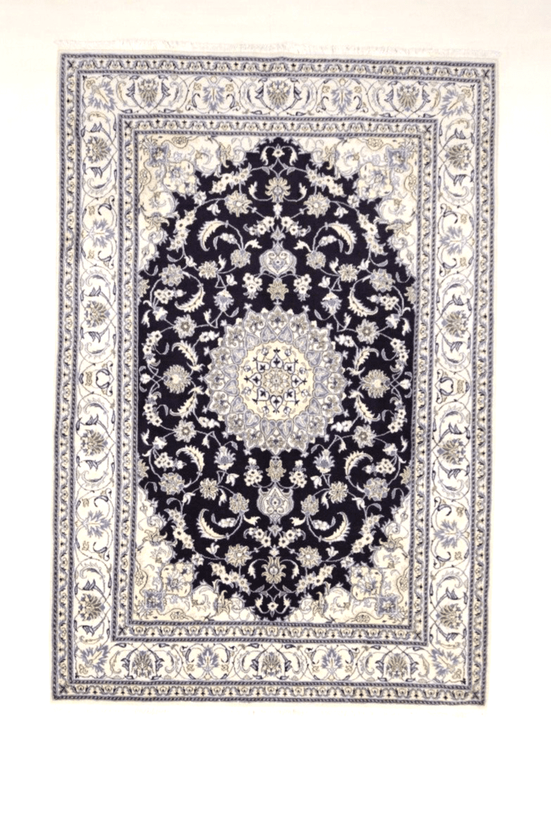 Wunderschöner Perserteppich Nain mit Seide 290 x 196 cm – 300.000 Knoten – Handgeknüpft – TOP NEU