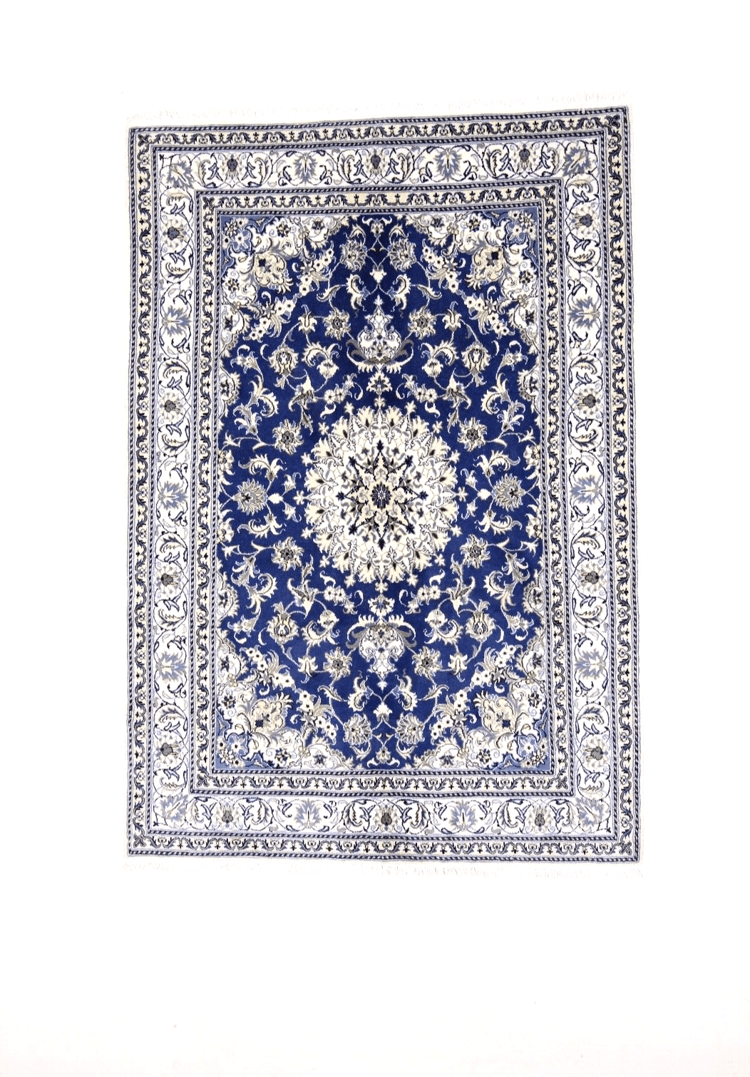 Wunderschöner Orientteppich 244 x 168 CM, ca. 300.000 Knoten/m², 90% Schurwolle & 10% Seide, Top Zustand, handgeknüpft, Perserteppich
