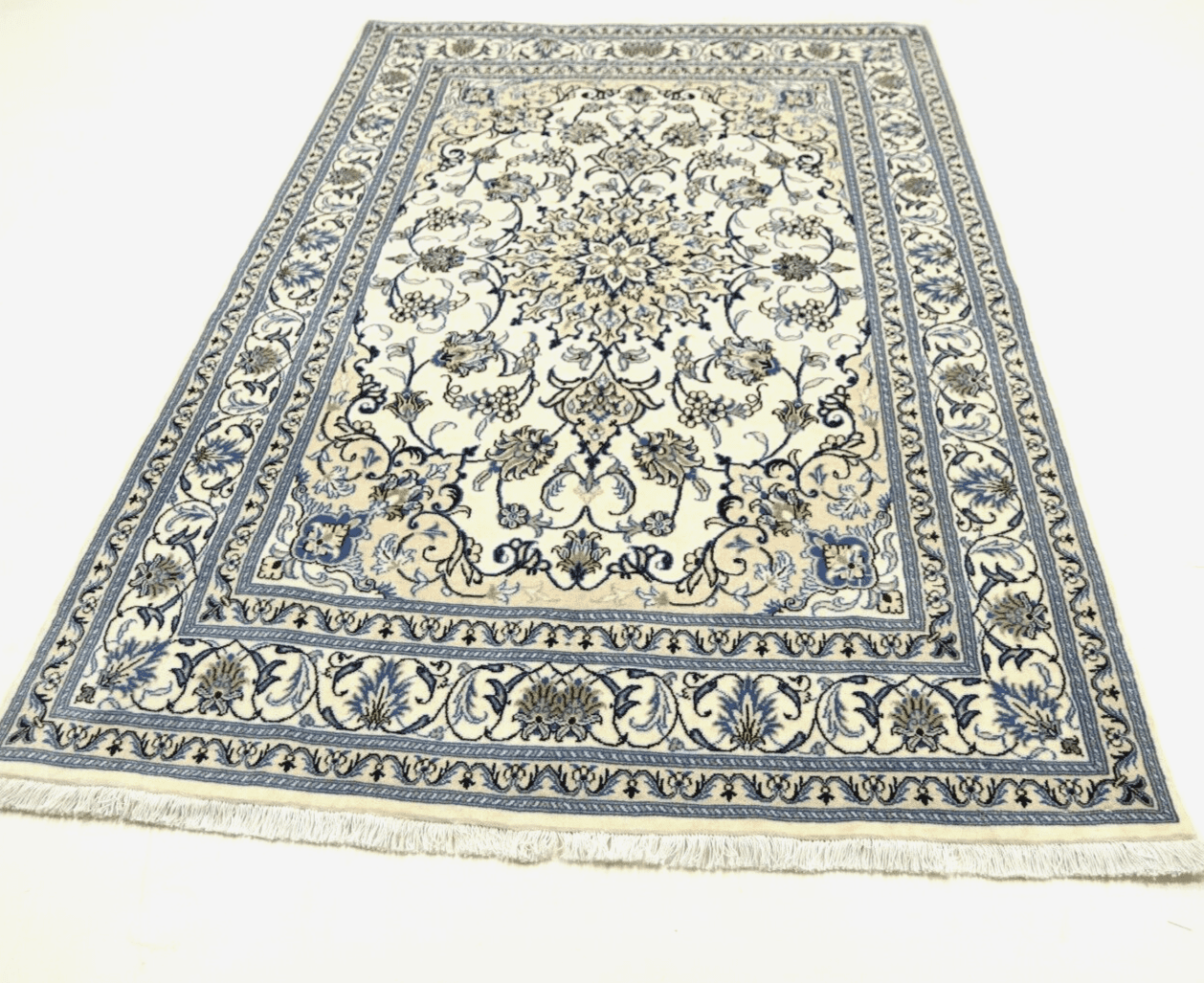 Wunderschöner Orientteppich 245x165 cm – 300.000 Knoten/m² – 90% Schurwolle, 10% Seide – Handgeknüpft – Perserteppich