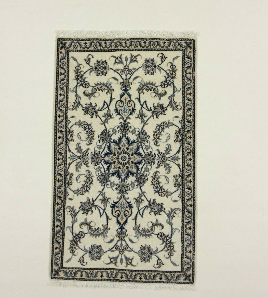 Wunderschöner Orientteppich Nain 149 x 88 cm - 200.000 Knoten/m² - 100% Schurwolle - Neu - Handgeknüpft - Perserteppich