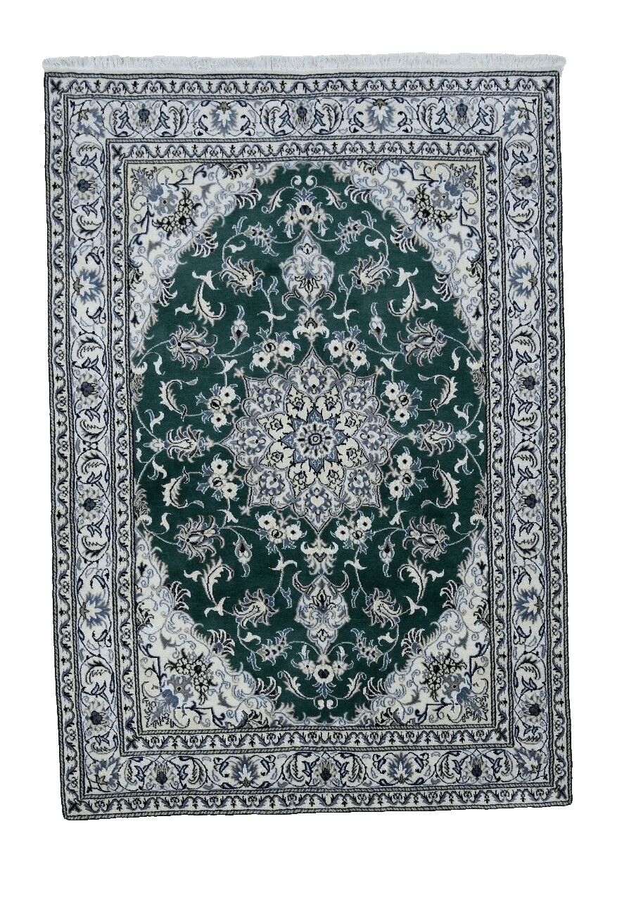 Wunderschöner Perserteppich Nain (237 x 166 cm) – 300.000 Knoten/m², 90% Schurwolle & 10% Seide, Neu, handgeknüpft