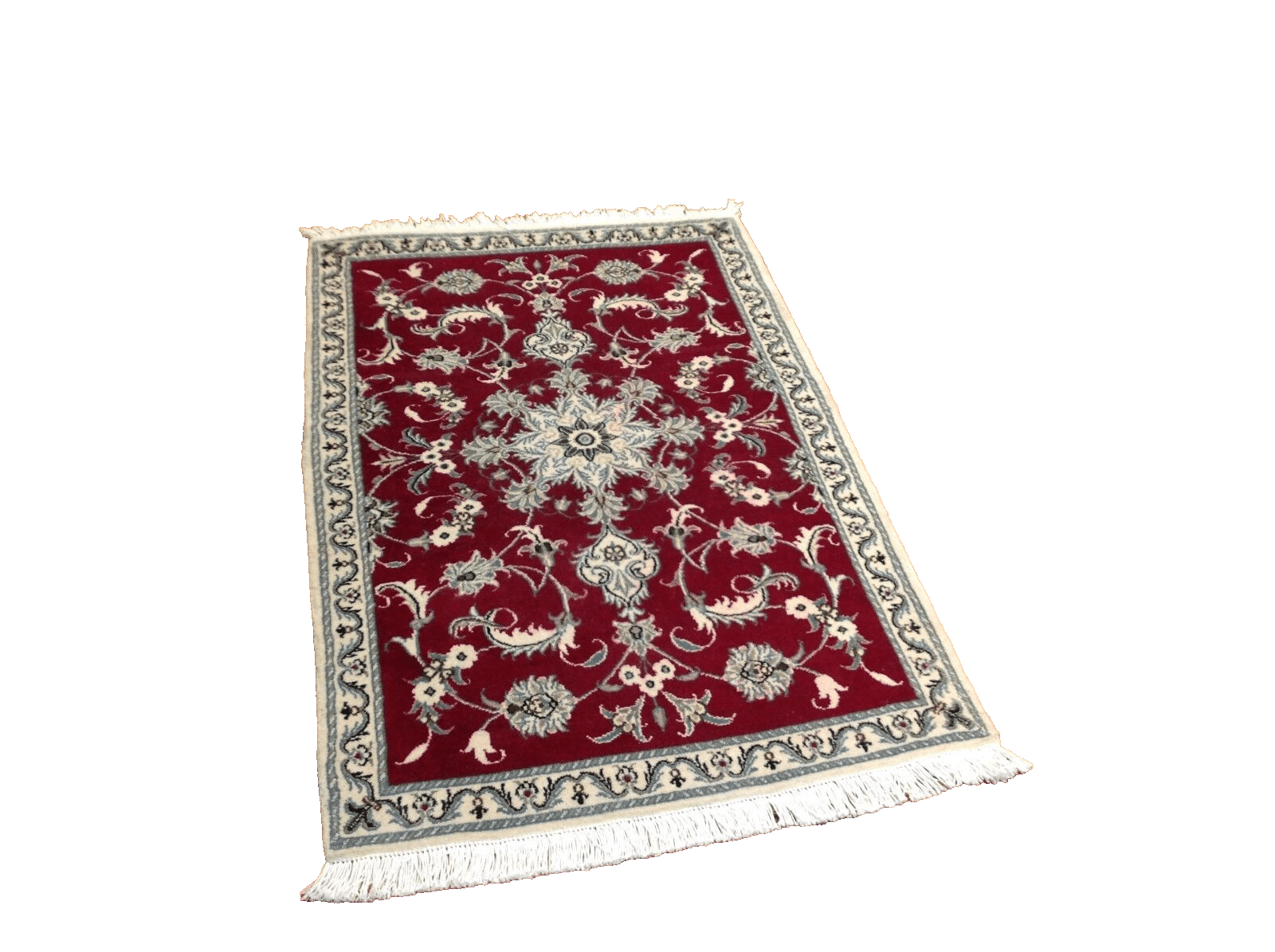 Wunderschöner Perserteppich Nain 138 x 90 cm – 300.000 Knoten – Handgeknüpft – Top Qualität Neu