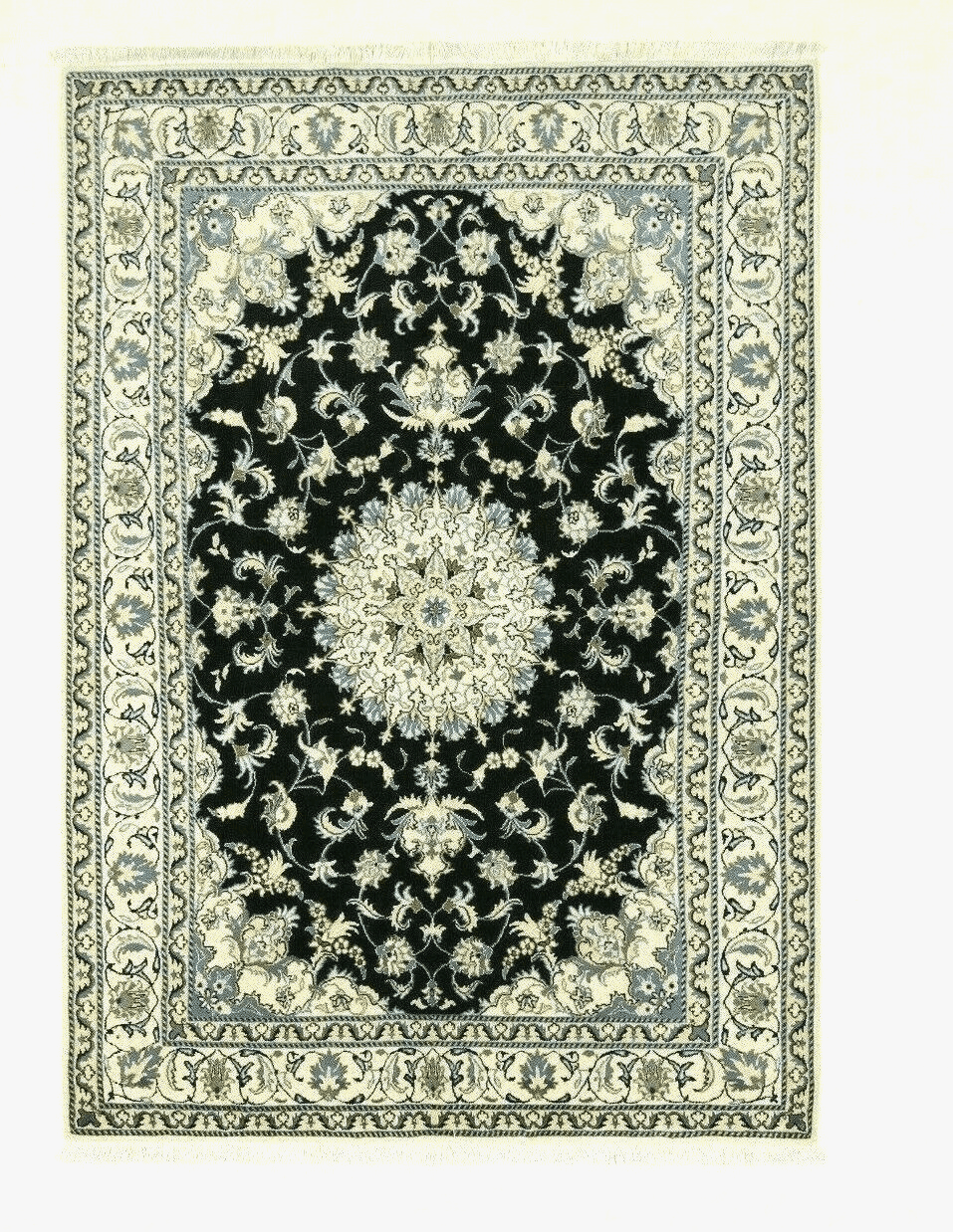 Wunderschöner Orientteppich 240 x 170 cm, ca. 300.000 Knoten/m², 90% Schurwolle & 10% Seide, Top Qualität, handgeknüpft, Perserteppich
