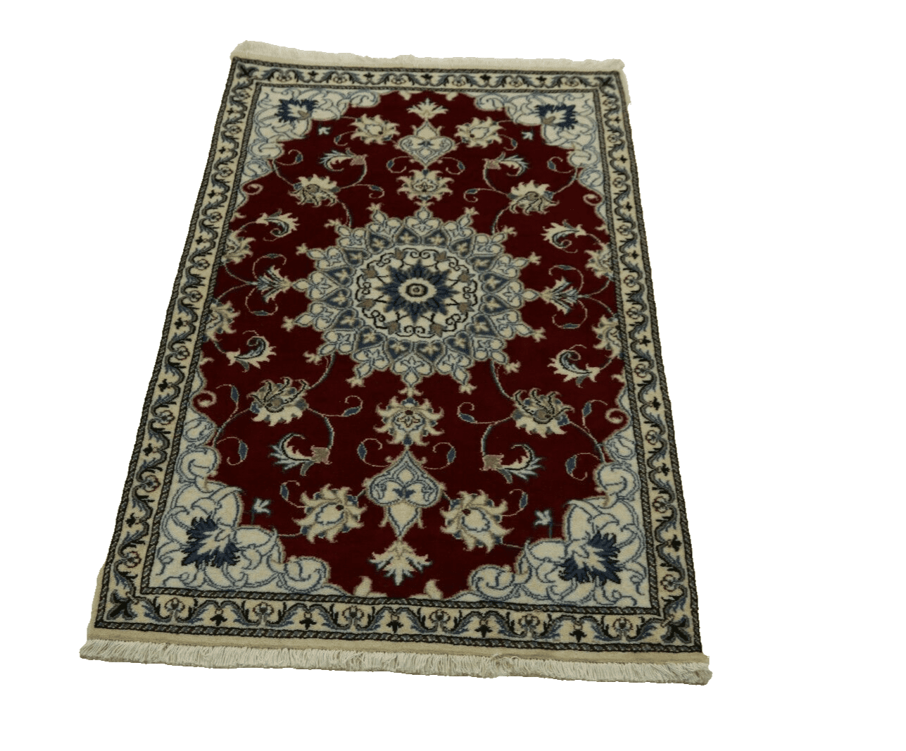 Wunderschöner Perserteppich Nain (138 x 92 cm) - 200.000 bis 250.000 Knoten/m², 100% Schurwolle, neu, handgeknüpft