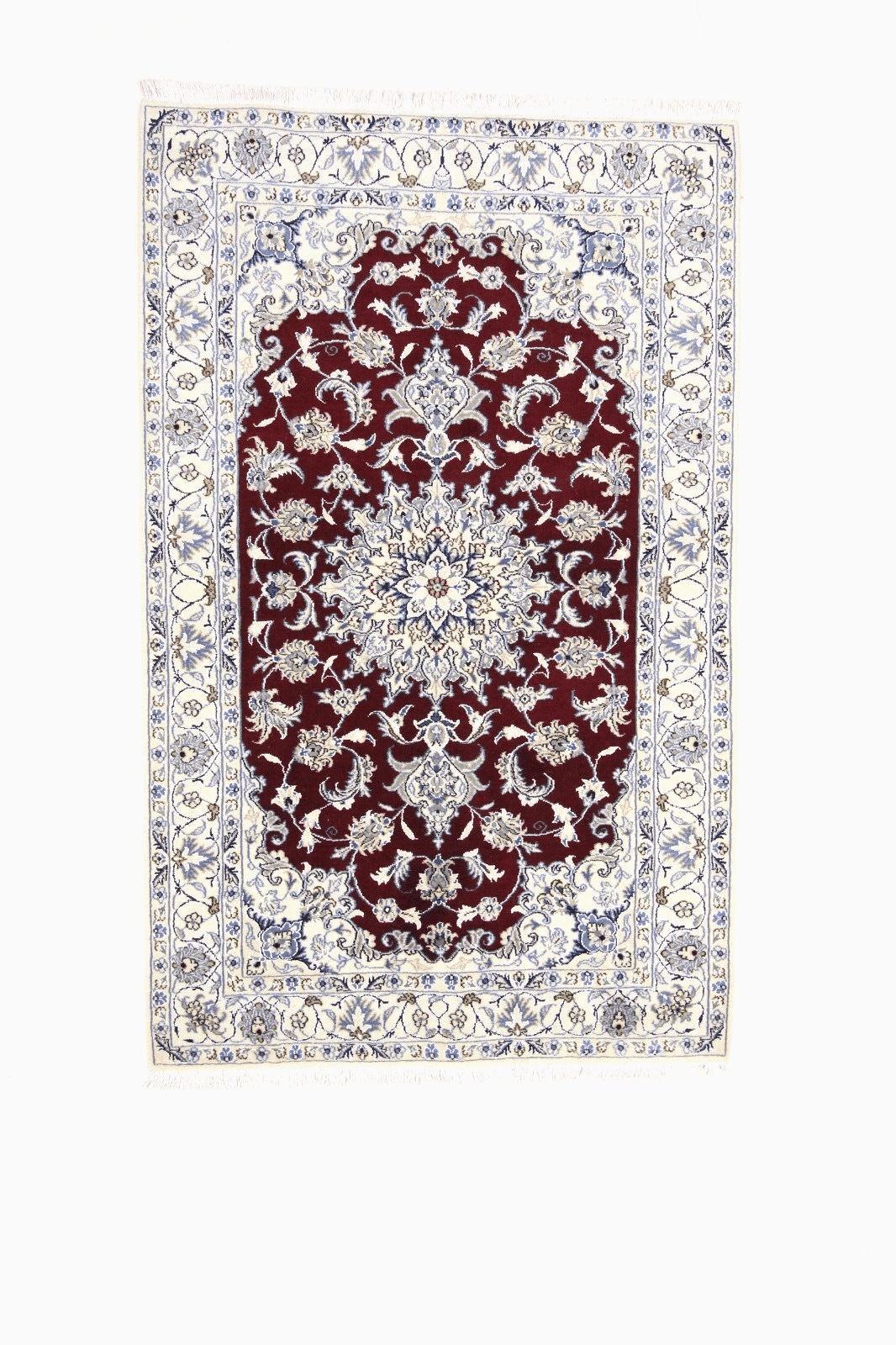 Wunderschöner Orientteppich 196 x 124 CM – 300.000 Knoten/m², 90% Schurwolle & 10% Seide, Top Neu, handgeknüpft, Perserteppich