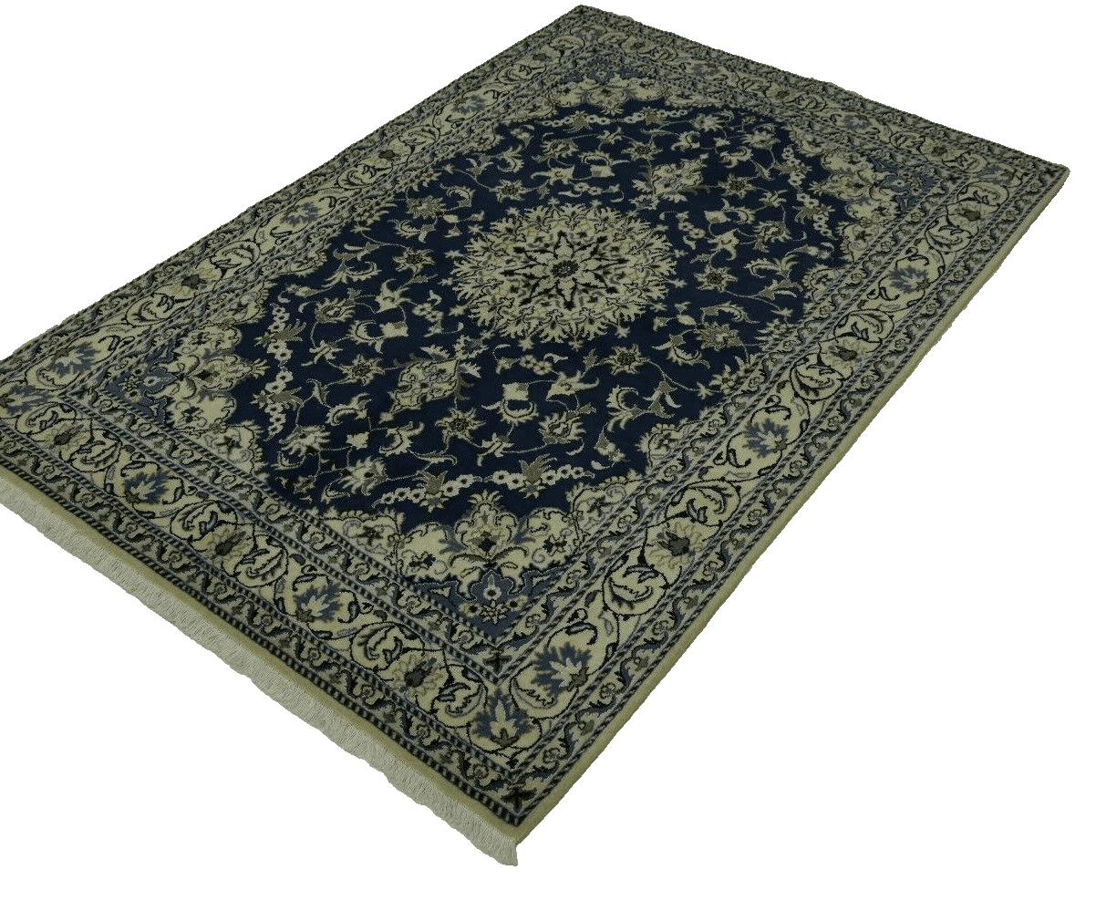 Wunderschöner Perserteppich Super Nain 230 x 169 cm, ca. 300.000 Knoten/m², 90% Schurwolle und 10% Seide, sehr gut/Perfekt, handgeknüpft, Perserteppich