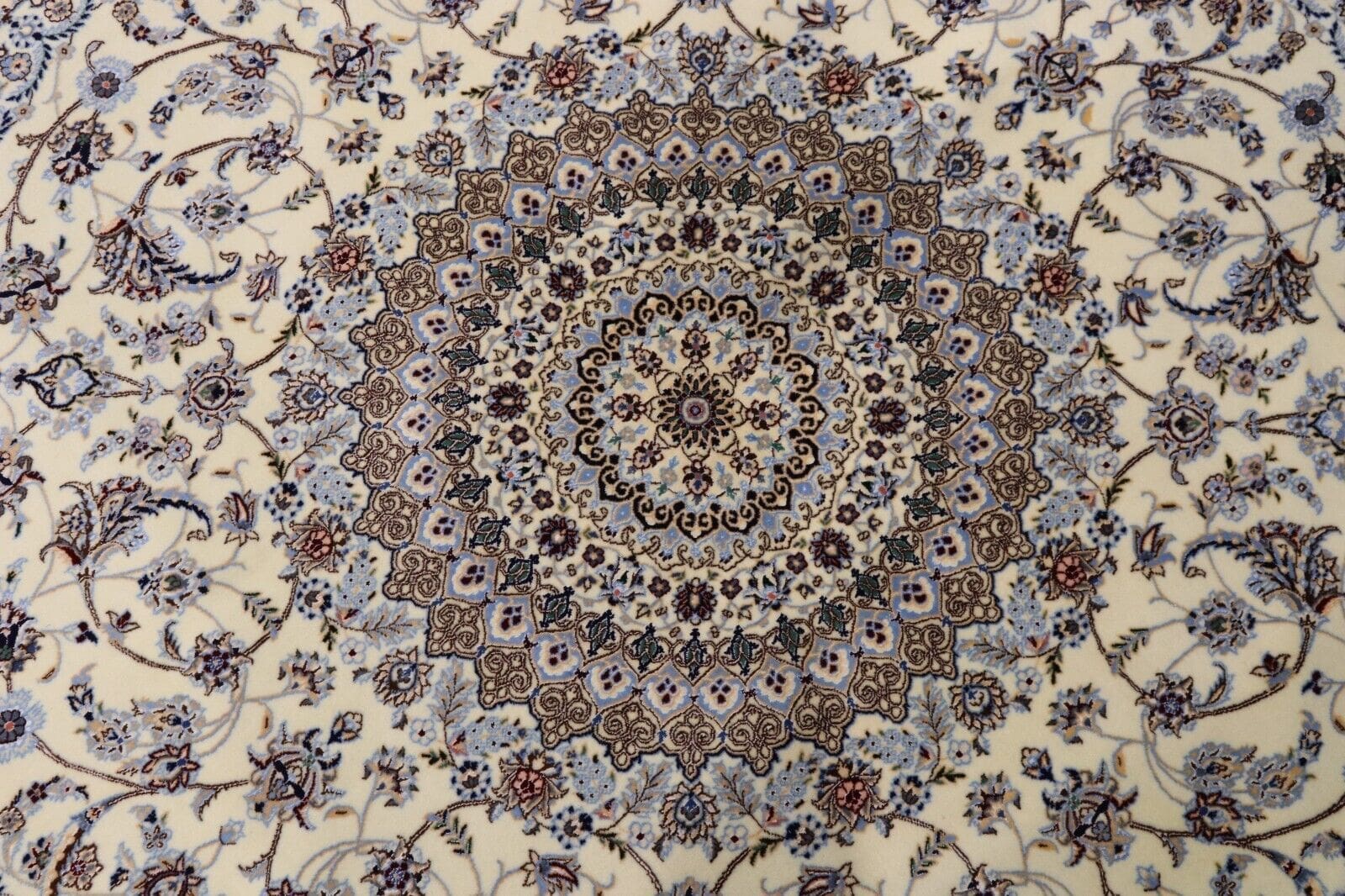 Wunderschöner Perserteppich 255 x 253 cm – 1 Mio. Knoten/m² – Luxuriöses Meisterwerk aus 80 % Korkwolle und 20 % Naturseide – Handgeknüpft
