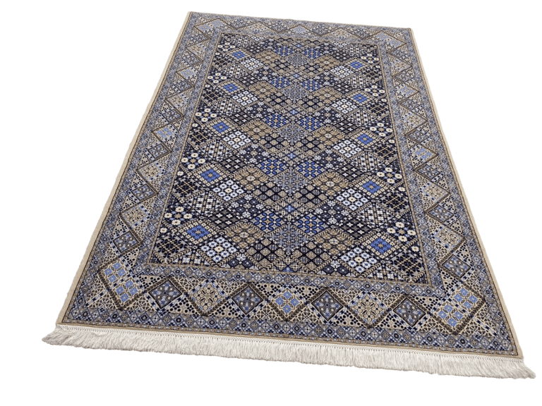 Wunderschöner Perserteppich 235 x 157 cm – Super Nain 6 La, 1000 Knoten/m², handgeknüpft, luxuriöser Charakter, Naturwolle und Seide