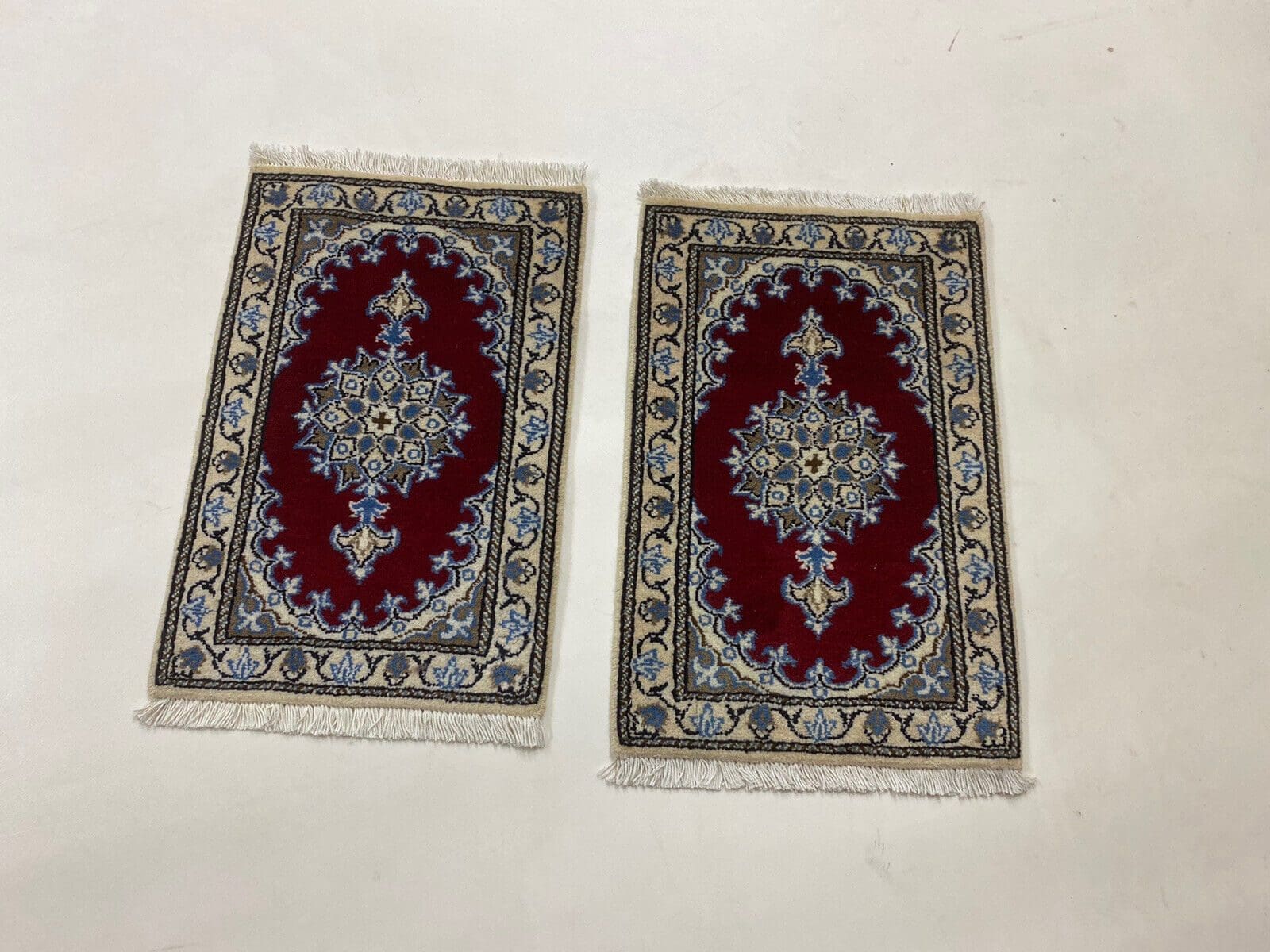 Wunderschöner Perserteppich Nain (60 x 40 cm) – 300.000 Knoten/m² – 90% Schurwolle & 10% Seide – handgeknüpft