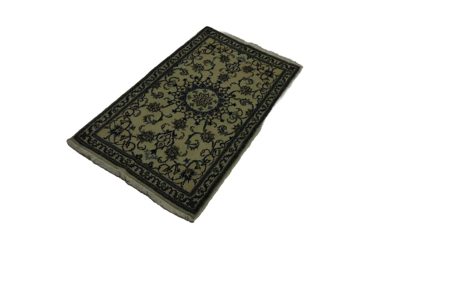 Wunderschöner Orientteppich Super Nain (145 x 68 cm) - 300.000 Knoten/m², 100 % Schurwolle, sehr gut/persisch, handgeknüpft, Perserteppich