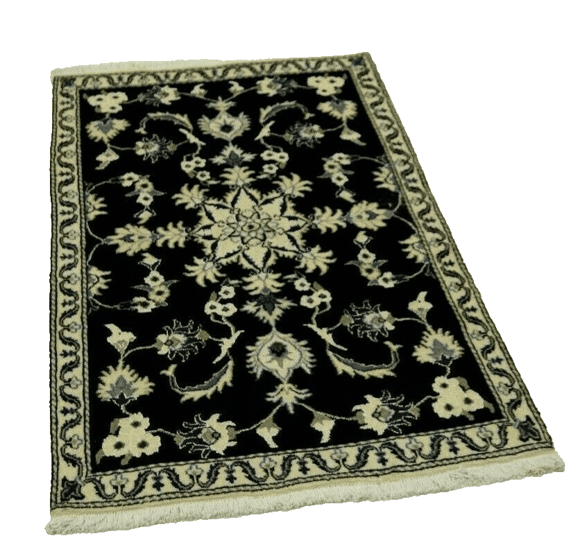 Wunderschöner Super Nain Perserteppich 133 x 89 cm, ca. 300.000 Knoten/m², 90% Schurwolle, 10% Seide, sehr guter Zustand, handgeknüpft, Perserteppich
