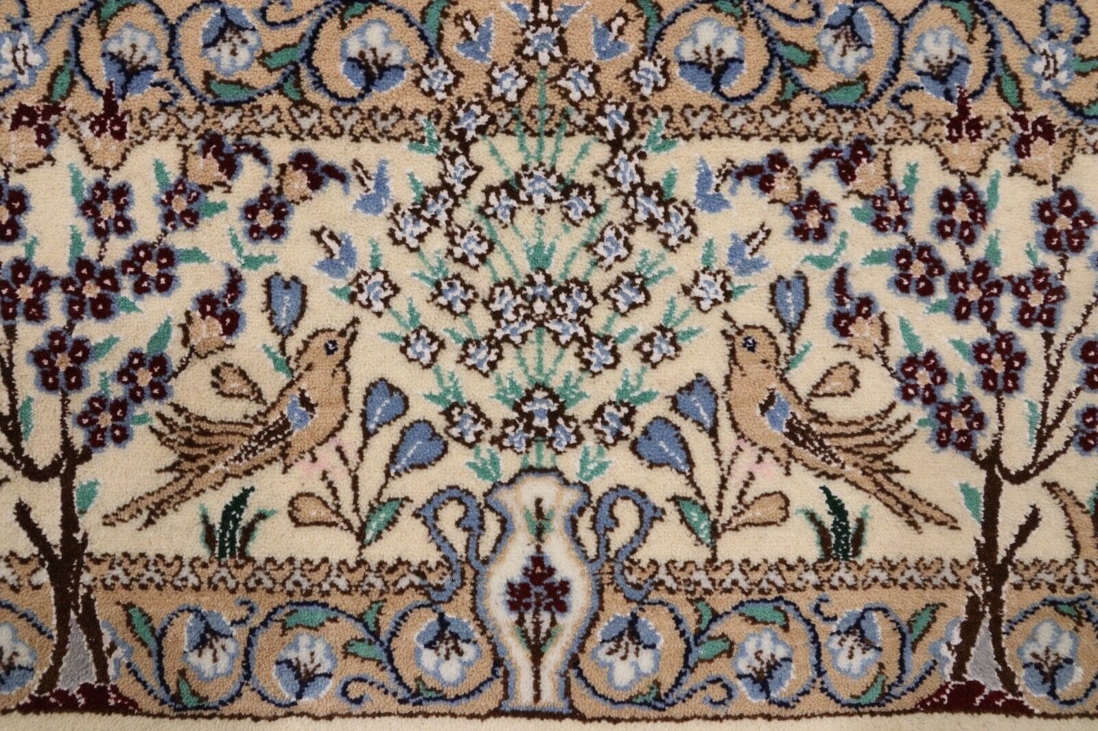 Wunderschöner Perserteppich Super Nain 6 La 227x153 cm – Handgeknüpft, 850.000-1.000.000 Knoten/m², 80% Korkwolle & 20% Naturseide, Perfekte Qualität – Handgeknüpft...