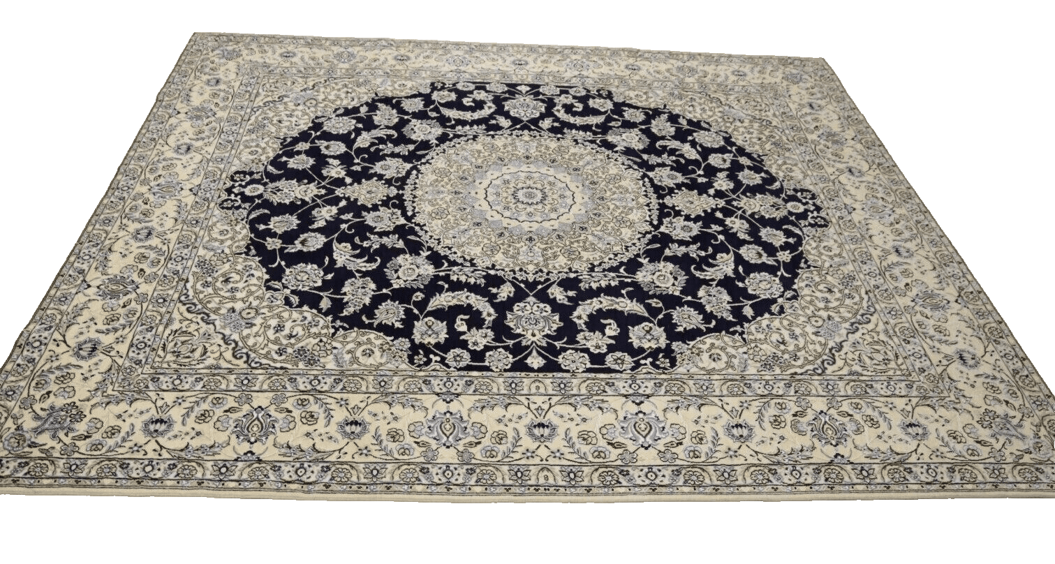 Wunderschöner Super Nain 9 La Perserteppich 304 x 250 cm, ca. 500.000 Knoten/m², Neu, 80 % Schurwolle & 20 % Seide, handgeknüpft