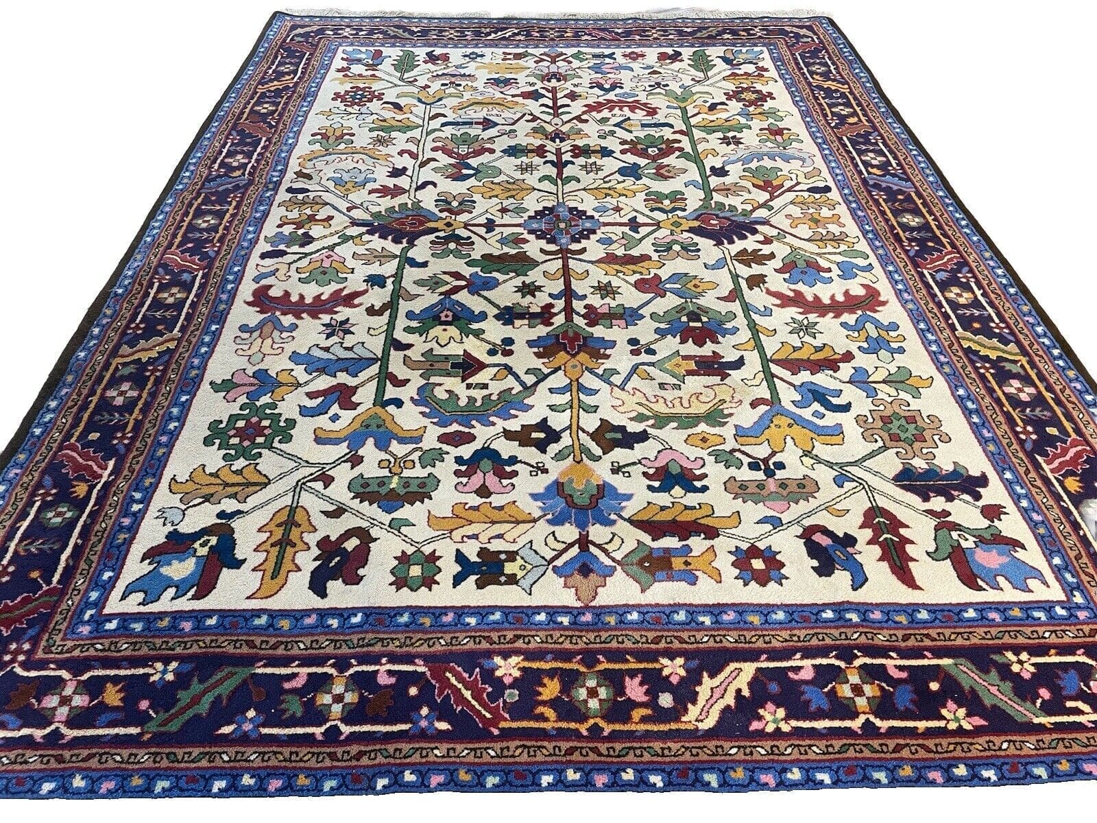 Orientteppich Heriz 350x250 cm - Top Qualität, dekorativ, handgeknüpft, Perserteppich