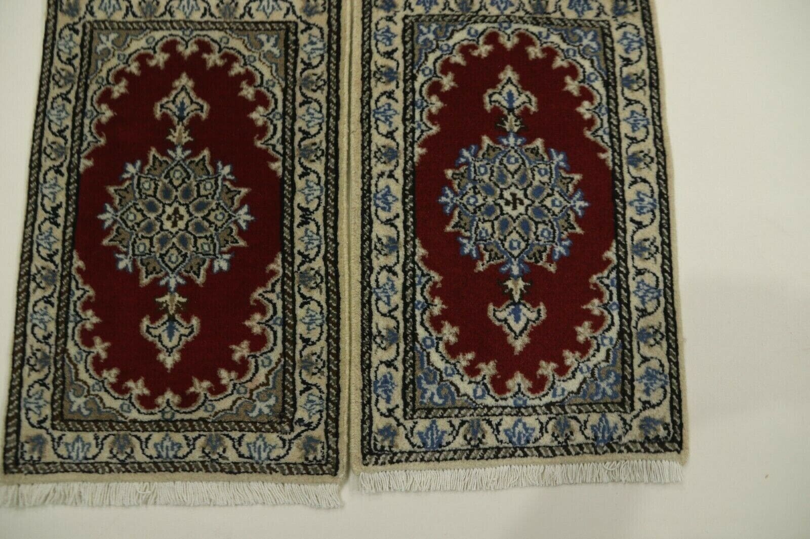 Perserteppich Moud 60 x 40 cm, 300.000 Knoten/m², 95% Schurwolle, 5% Seide, handgeknüpft