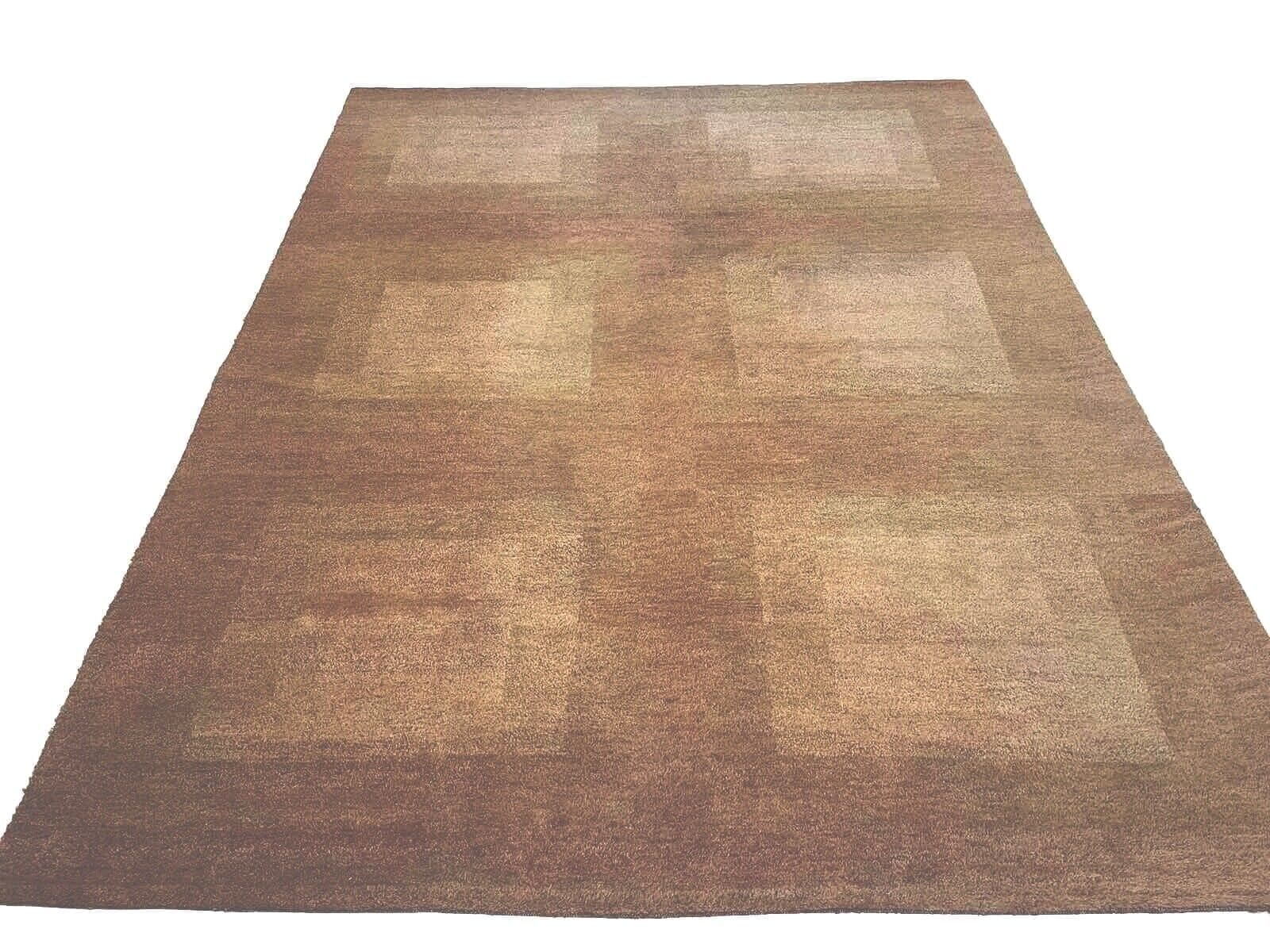 Handgeknüpfter Perserteppich 250x350 cm - Modernes Rot-Orange Design, Hochwertige Wolle, Ideal für Fußbodenheizung