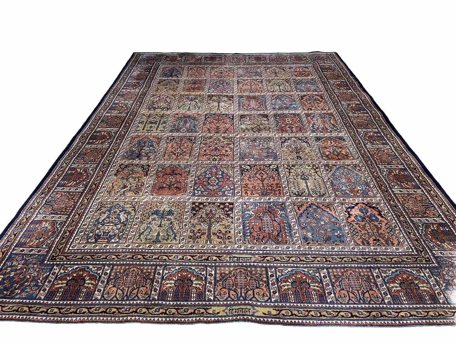 Exklusiver Sarough Teppich 335x250 cm – Florales Garten-Muster in Mehrfarbig, für Fußbodenheizung geeignet – Top Qualität, handgeknüpft, Perserteppich