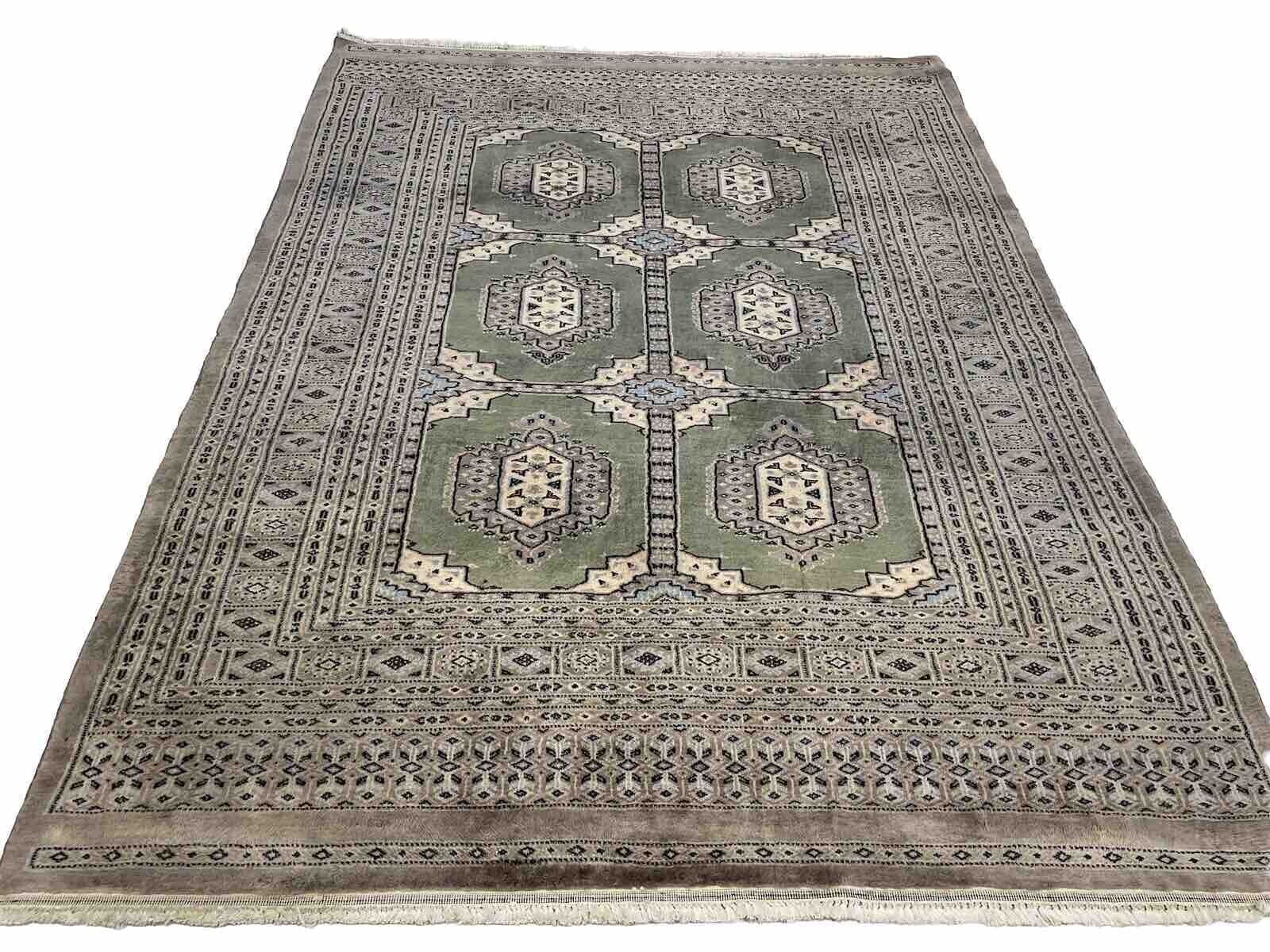 Klassischer Orientteppich Bochera - Hellgrün, 200x160 cm, handgeknüpft, Perserteppich