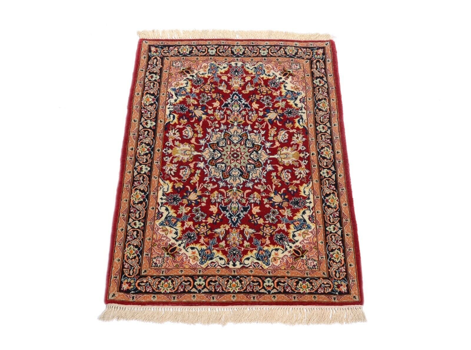 Perserteppich 99x71 cm, 850.000 Knoten/m², hochwertiger Wolle auf Seide, sehr guter Zustand, handgeknüpft