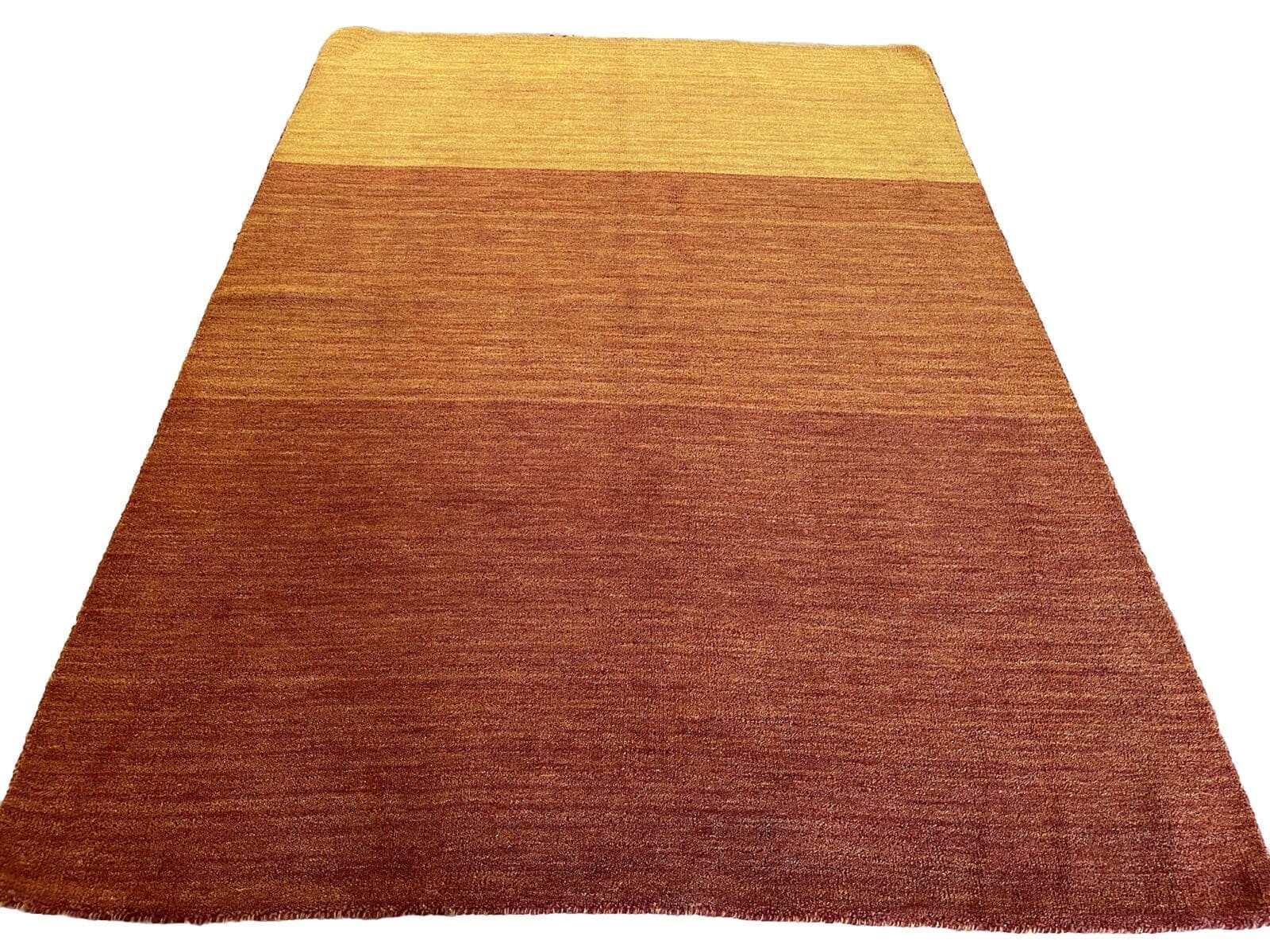 Klassischer Gabbeh Perserteppich im modernen Design, 245x170 cm, handgeknüpft, handgesponnen
