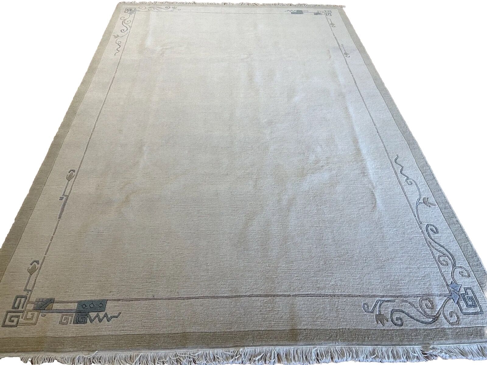 Moderner Perserteppich 300x200 cm – Hochwertige reine Schurwolle, feine Knüpfung, modernes Design, handgeknüpft