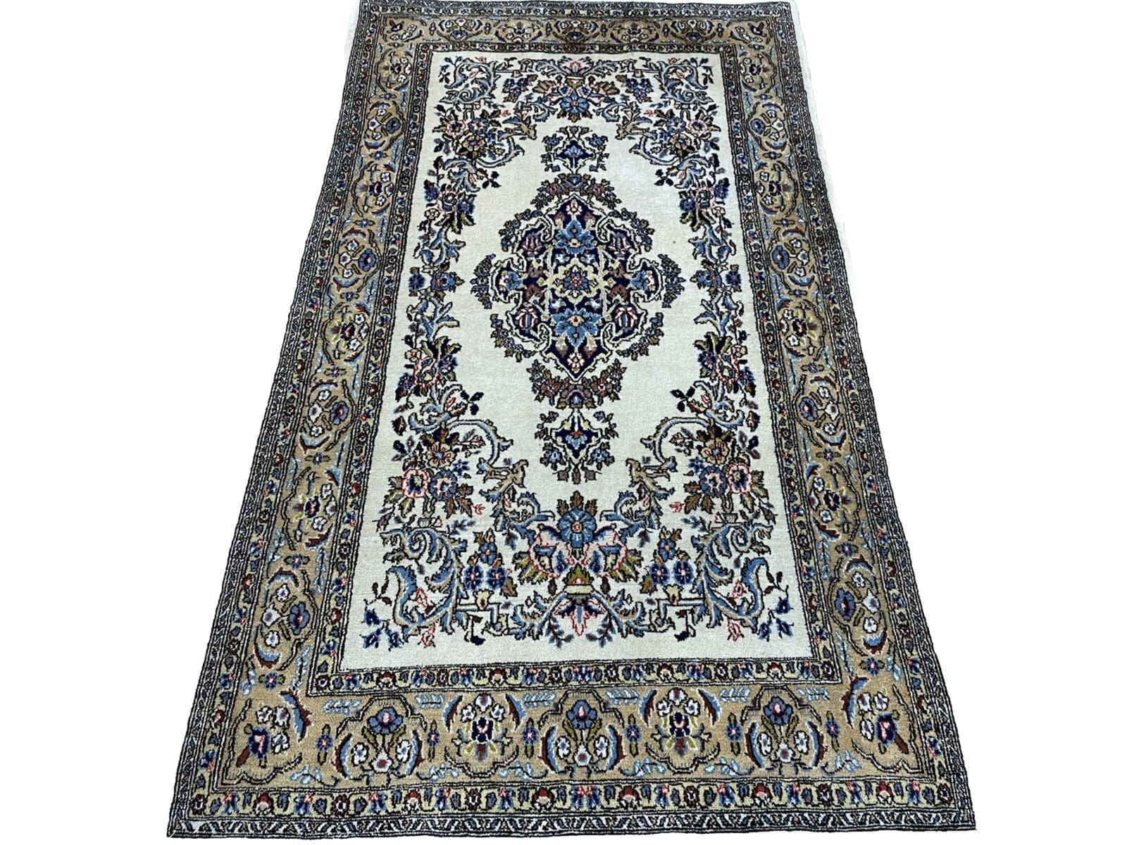 Perserteppich Ghom 175x102 cm - Top Qualität, besonders gemustert, 6mm Florhöhe, handgeknüpft