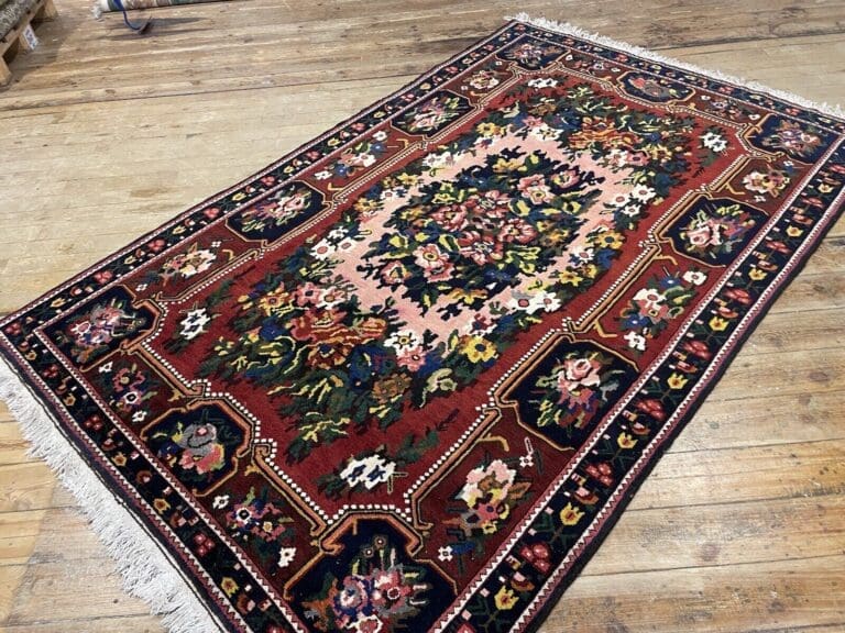 Hochwertiger handgeknüpfter alter Teppich 300x200 cm - Besonderes Armanibat-Muster, 6mm Florhöhe, Kazak Design - handgeknüpft, Perserteppich