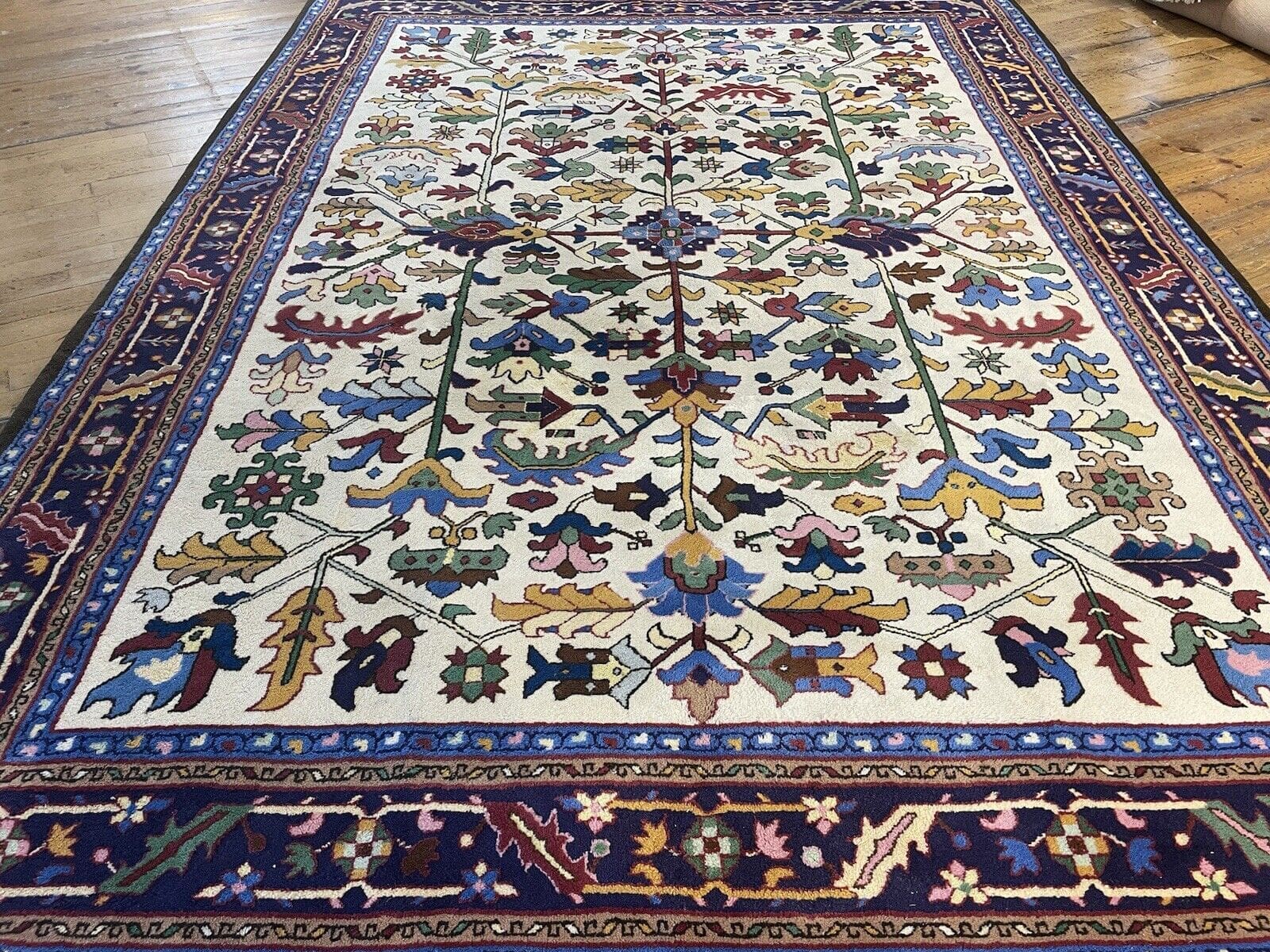 Orientteppich Heriz 350x250 cm - Top Qualität, dekorativ, handgeknüpft, Perserteppich