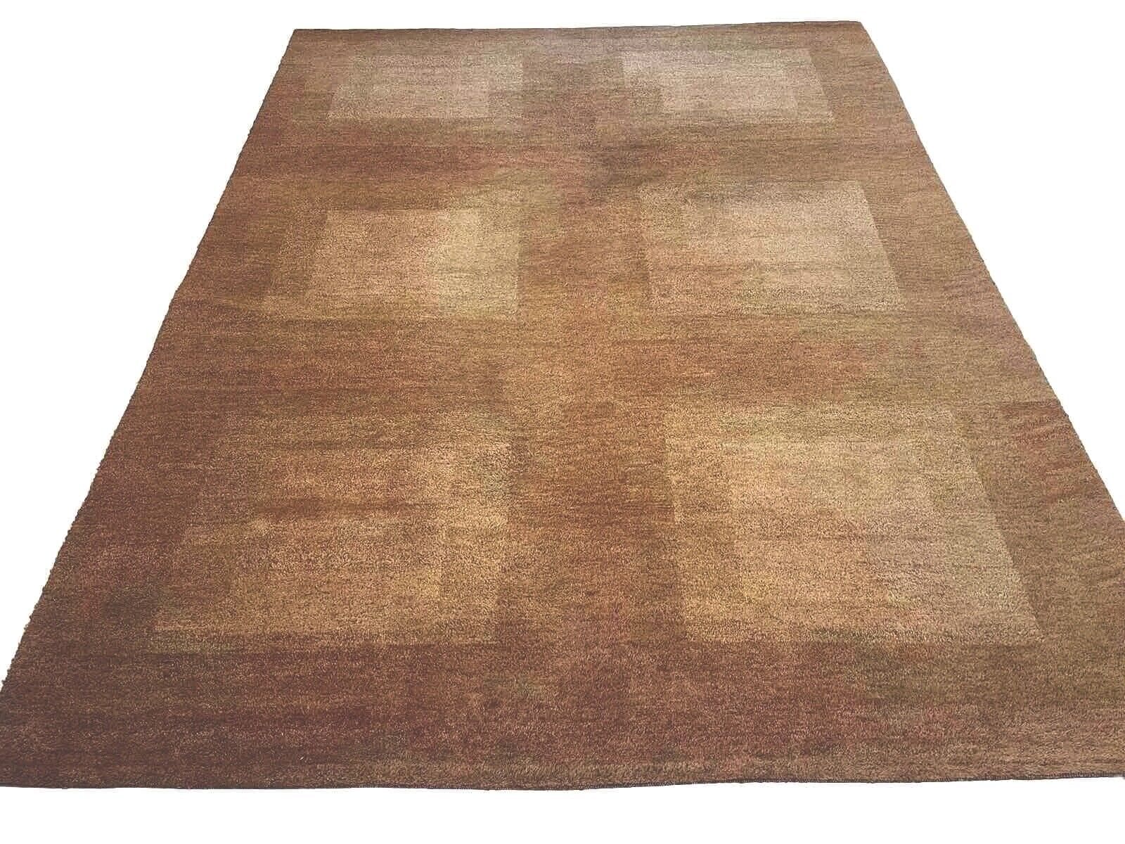 Handgeknüpfter Perserteppich 250x350 cm - Modernes Rot-Orange Design, Hochwertige Wolle, Ideal für Fußbodenheizung