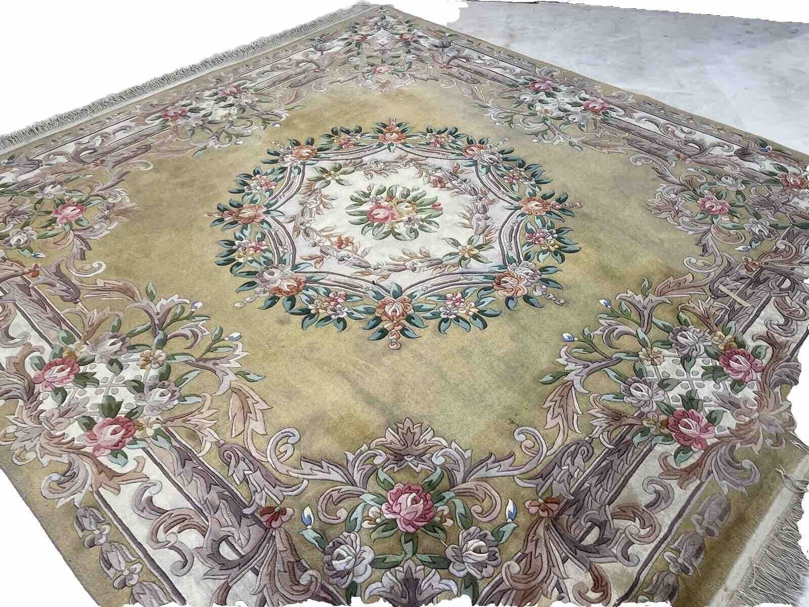 Antiker Peking Perserteppich 265x265 cm - Gold/Gelb, Top Qualität, besonders weiche Schurwolle, sehr dekorativ, handgeknüpft