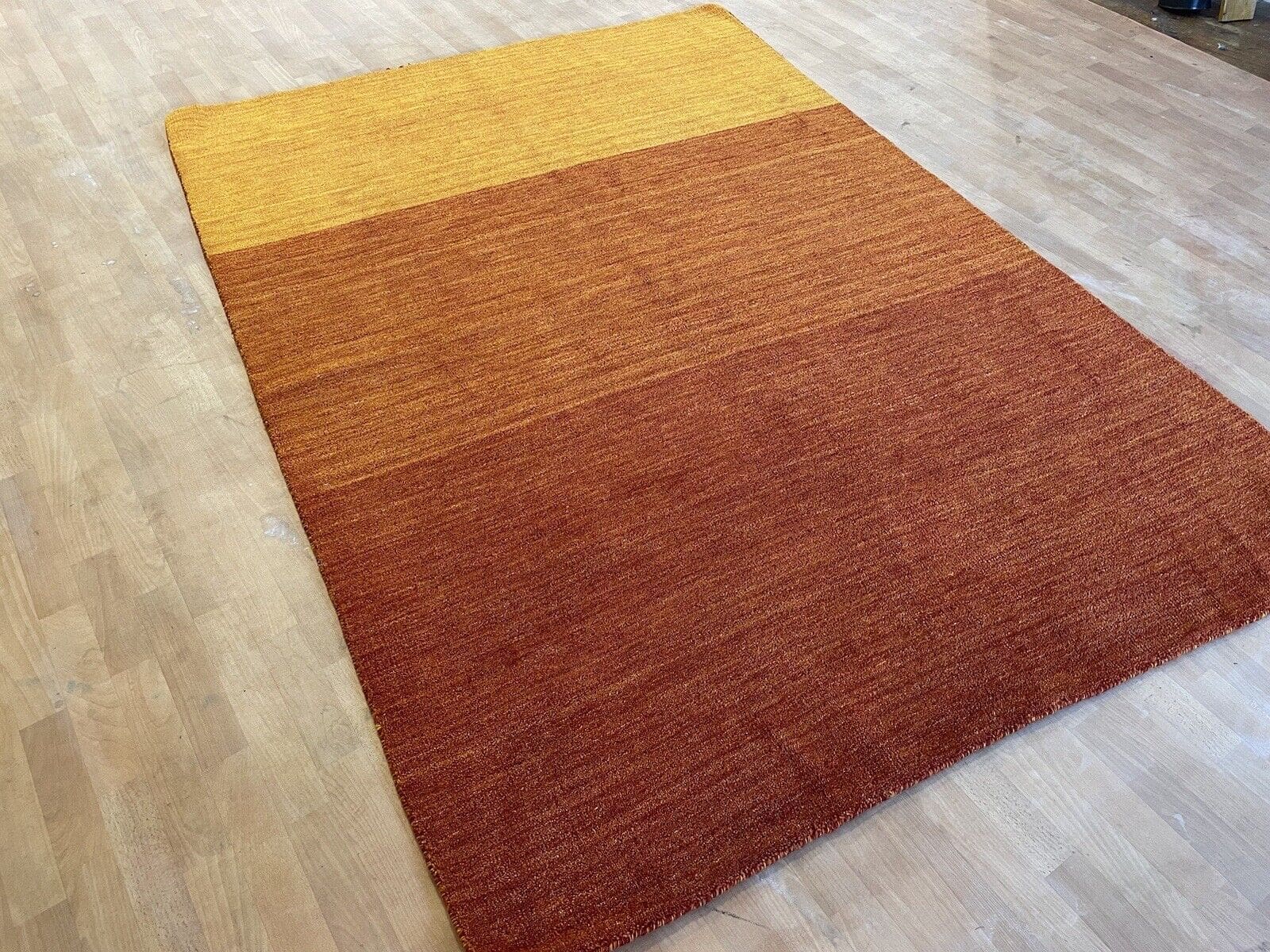 Klassischer Gabbeh Perserteppich im modernen Design, 245x170 cm, handgeknüpft, handgesponnen