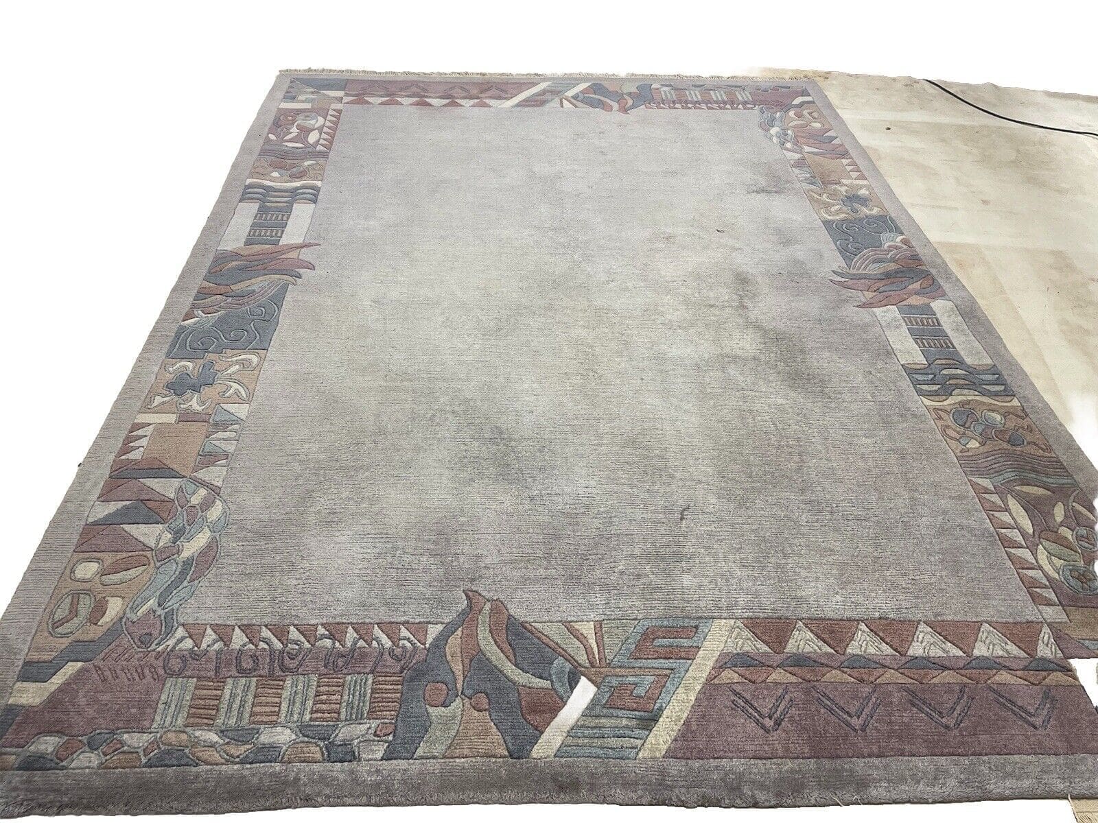 Nepal Teppich 250 x 350 cm, 15mm Florhöhe, seltene Muster, 1A Qualität, für Fußbodenheizung geeignet, handgeknüpft, Perserteppich