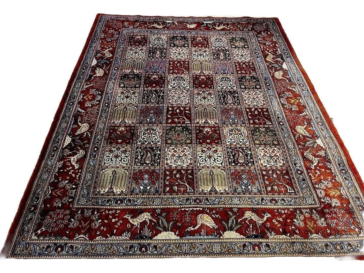 Moud Extrem Fein Mit Seide Perserteppich 230x180 cm - Edles Herati Design mit 6mm Florhöhe, Handgeknüpft, Perserteppich